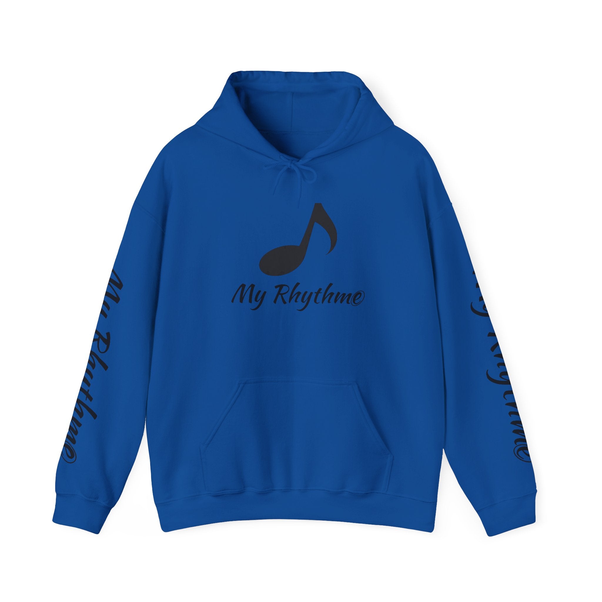 Rhythmic Note Hoodie — "My Rhythme" Music-Inspired Pullover