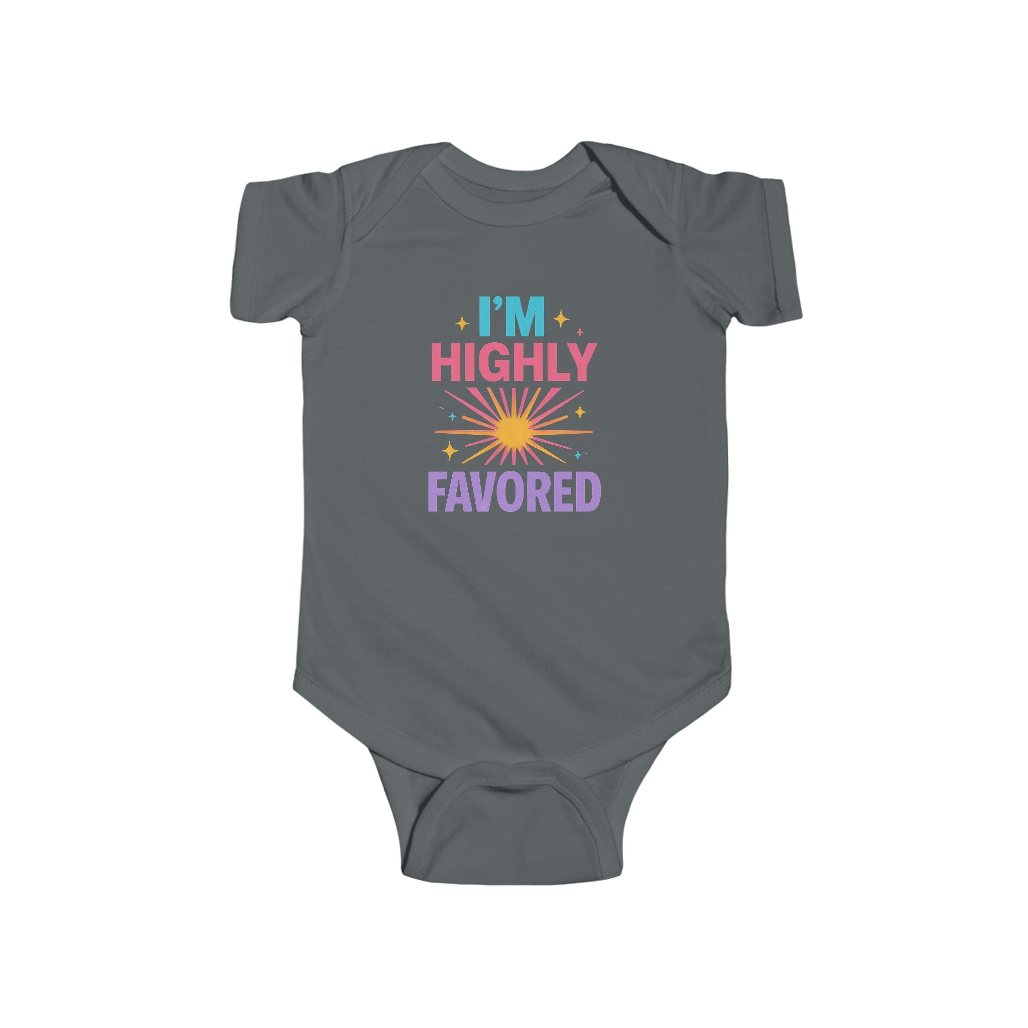 Infant Bodysuit - "I'm Highly Favored" Colorful Sunshine Baby Onesie