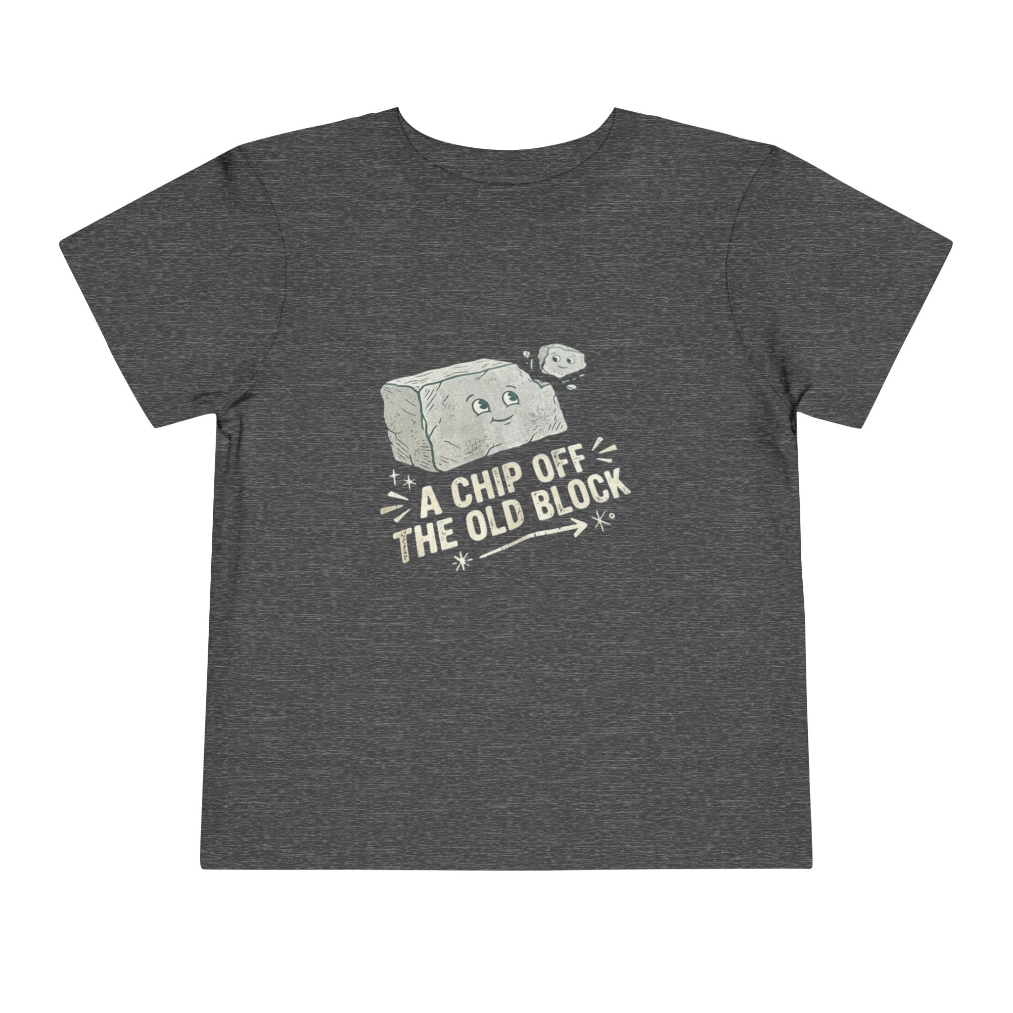 Toddler Tee — "A Chip Off the Old Block" Cute Baby Rock Graphic Shirt