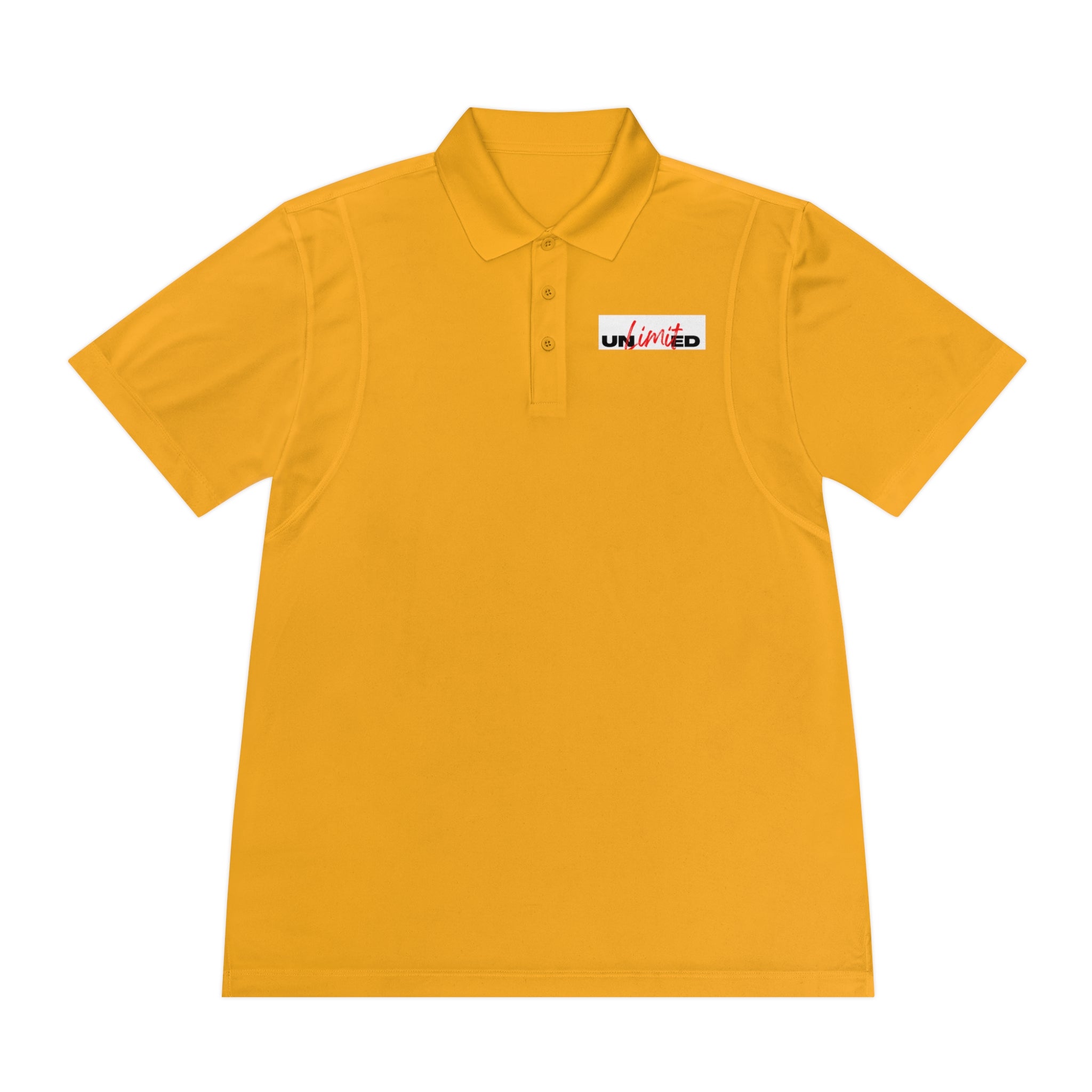 Unlimited Sport Polo — Men’s Performance Polo with 'Unlimited' Motivational Logo