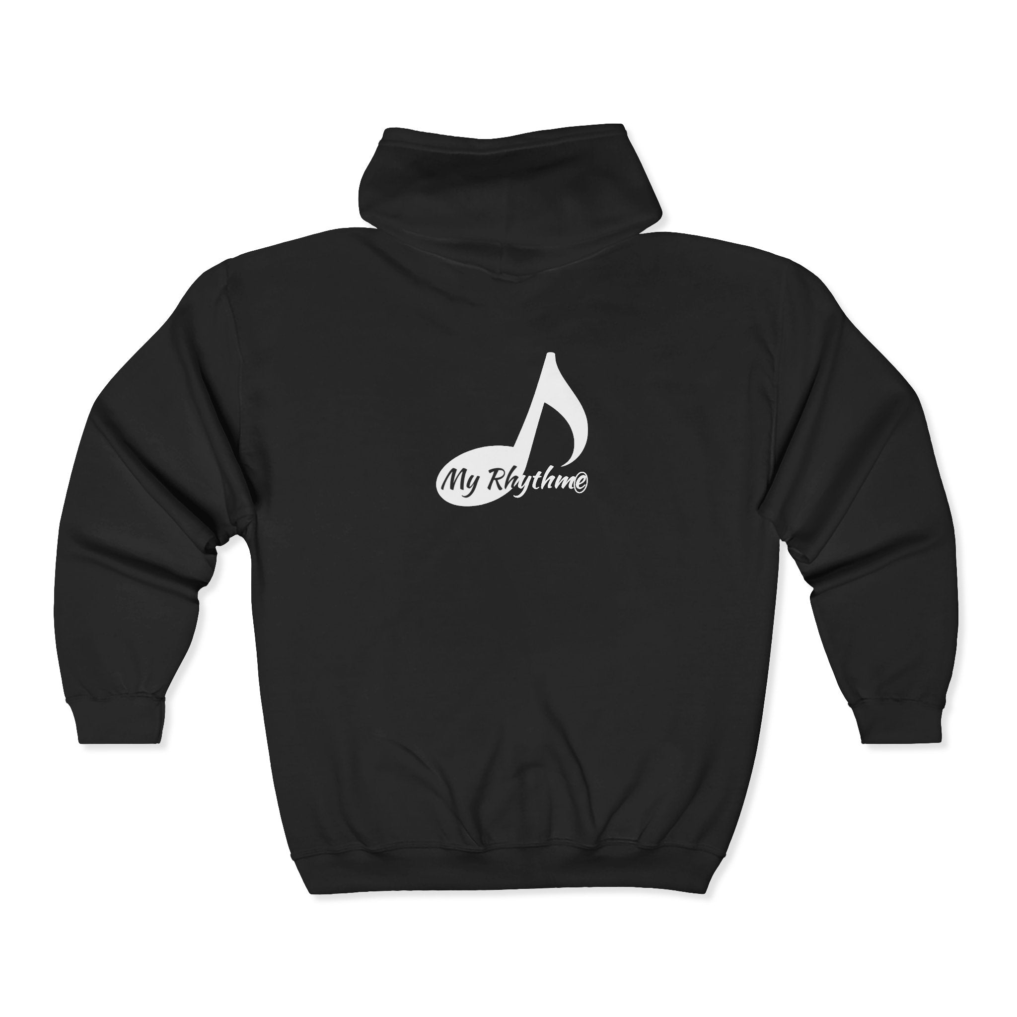 My Rhythme Zip Hoodie — Full‑Zip Music Note Hooded Sweatshirt