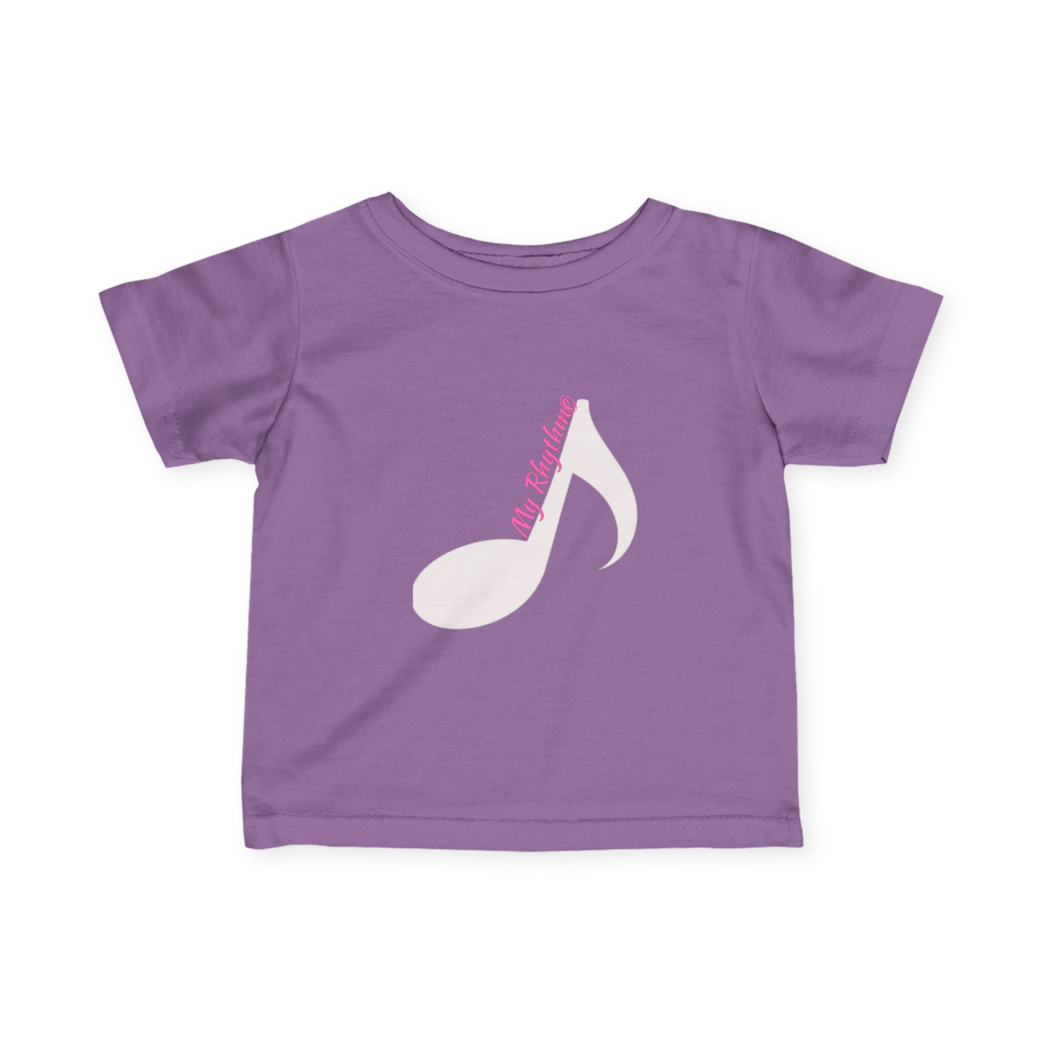 Infant Music Note Tee — "My Rhythme" Baby Shirt