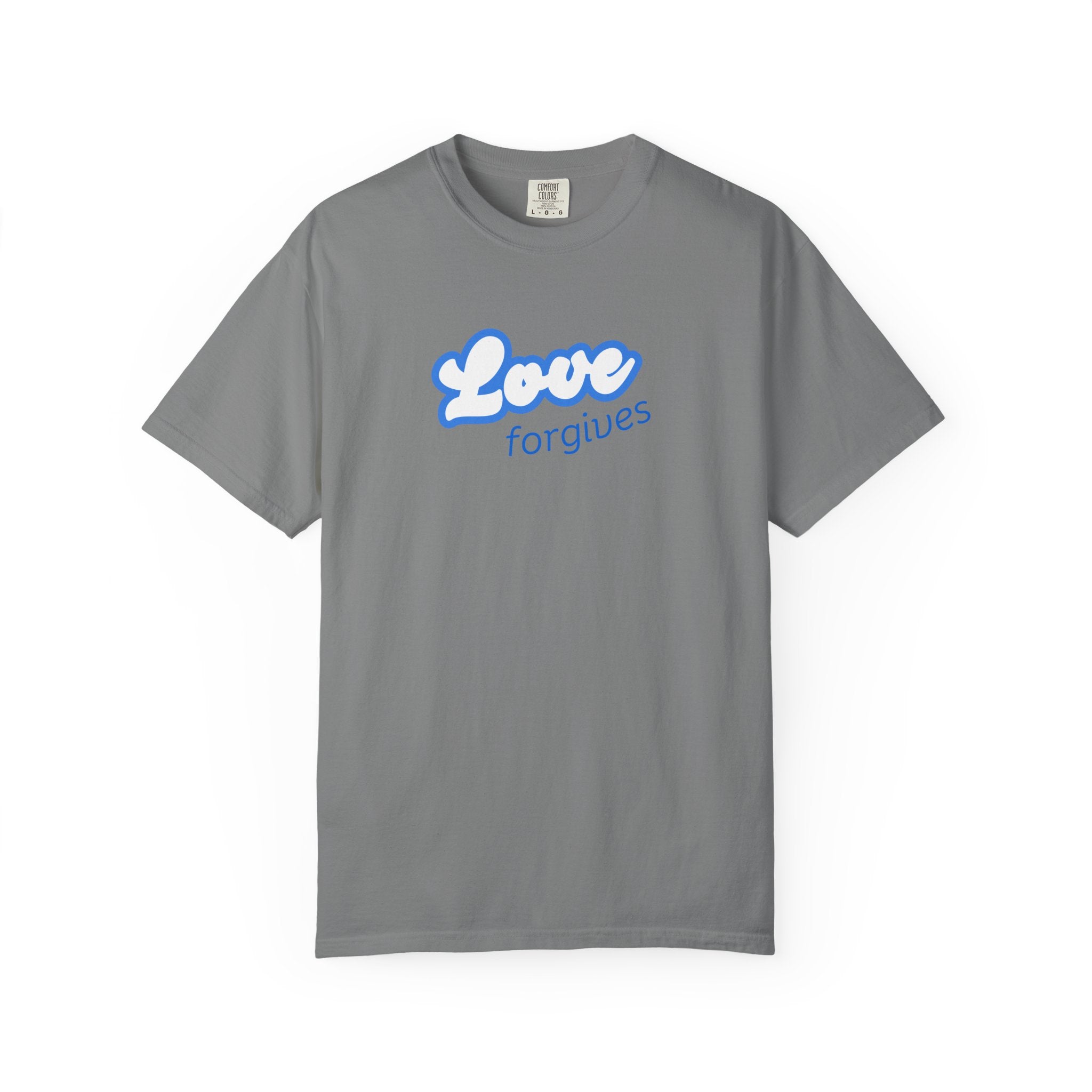 Love Forgives T-Shirt — Retro Script Graphic Tee