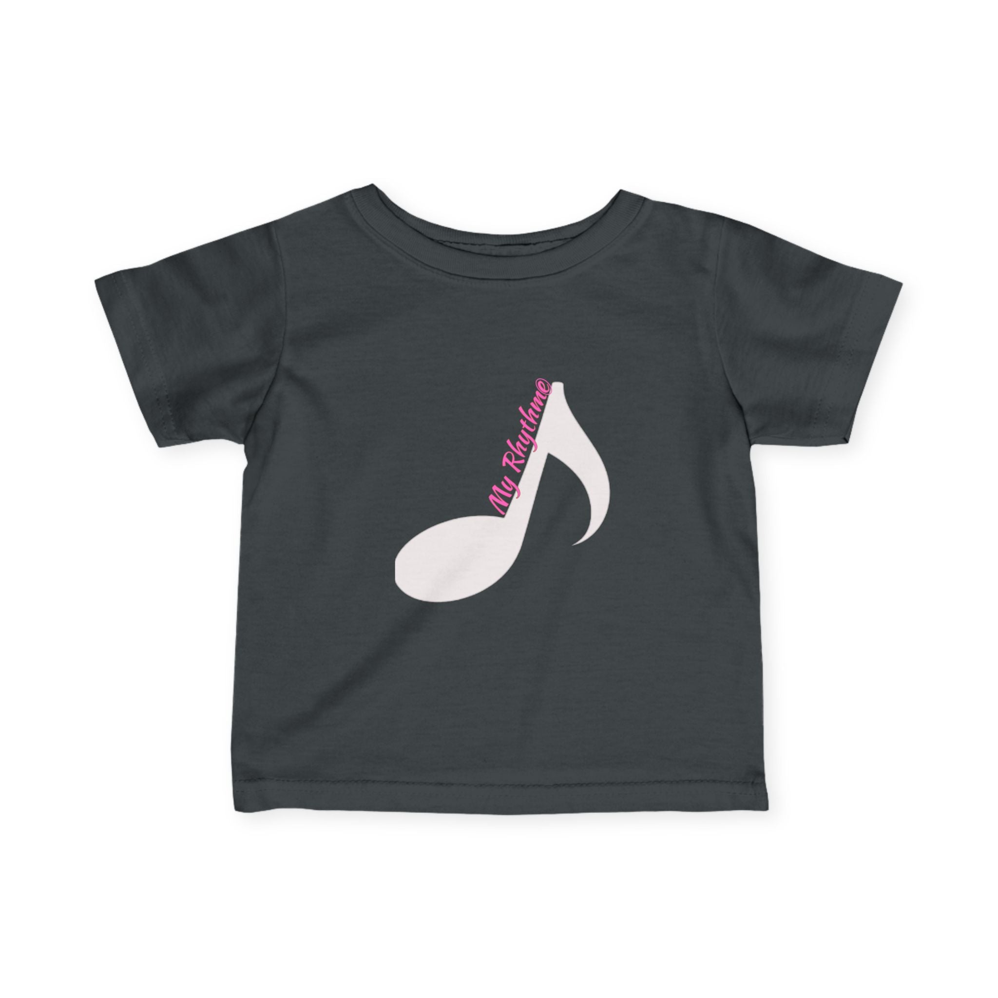 Infant Music Note Tee — "My Rhythme" Baby Shirt
