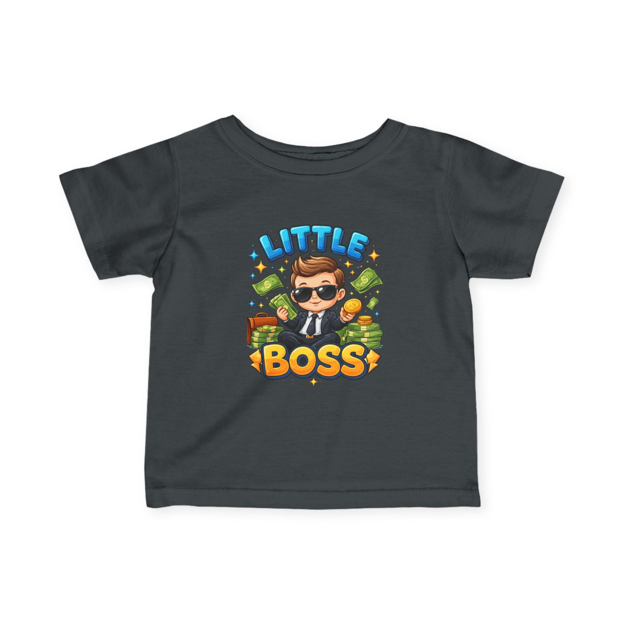 Little Boss Infant Tee – Cute Money Boss Baby Graphic Shirt