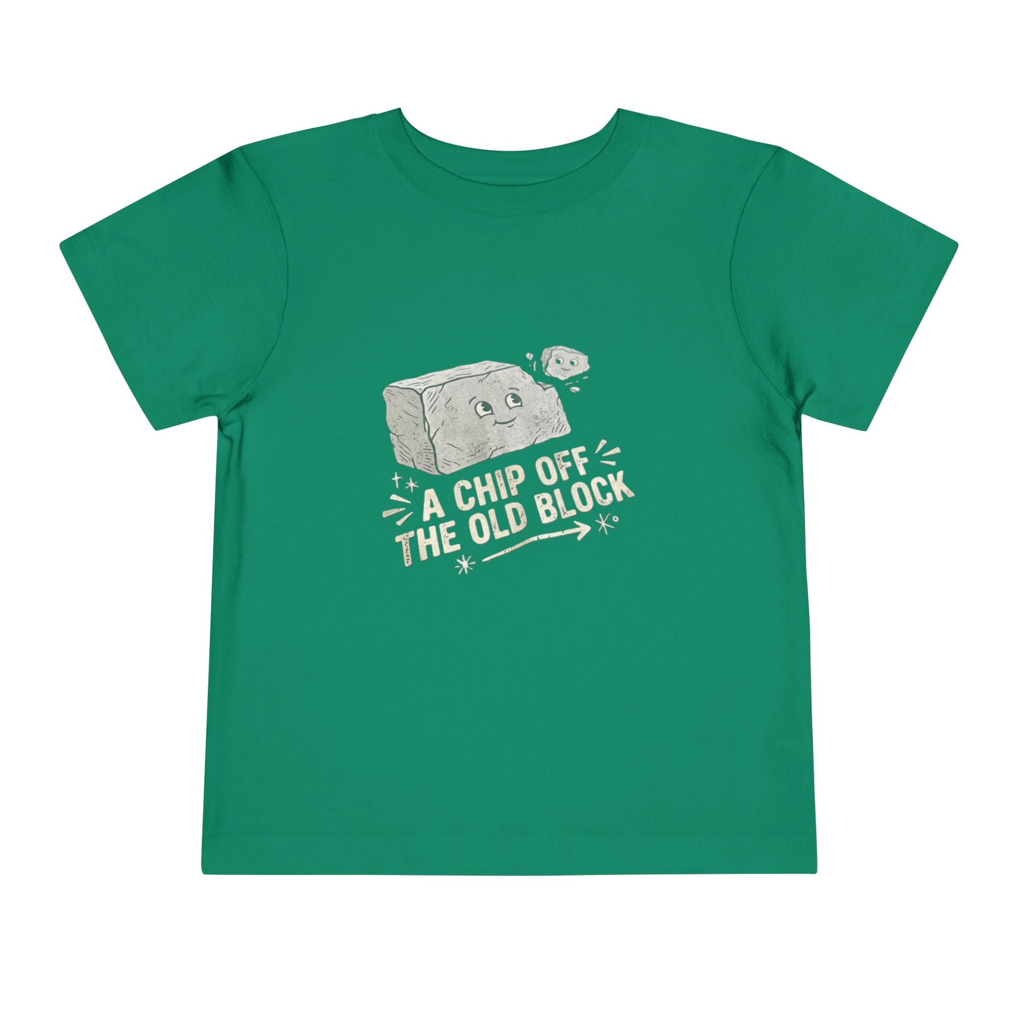 Toddler Tee — "A Chip Off the Old Block" Cute Baby Rock Graphic Shirt