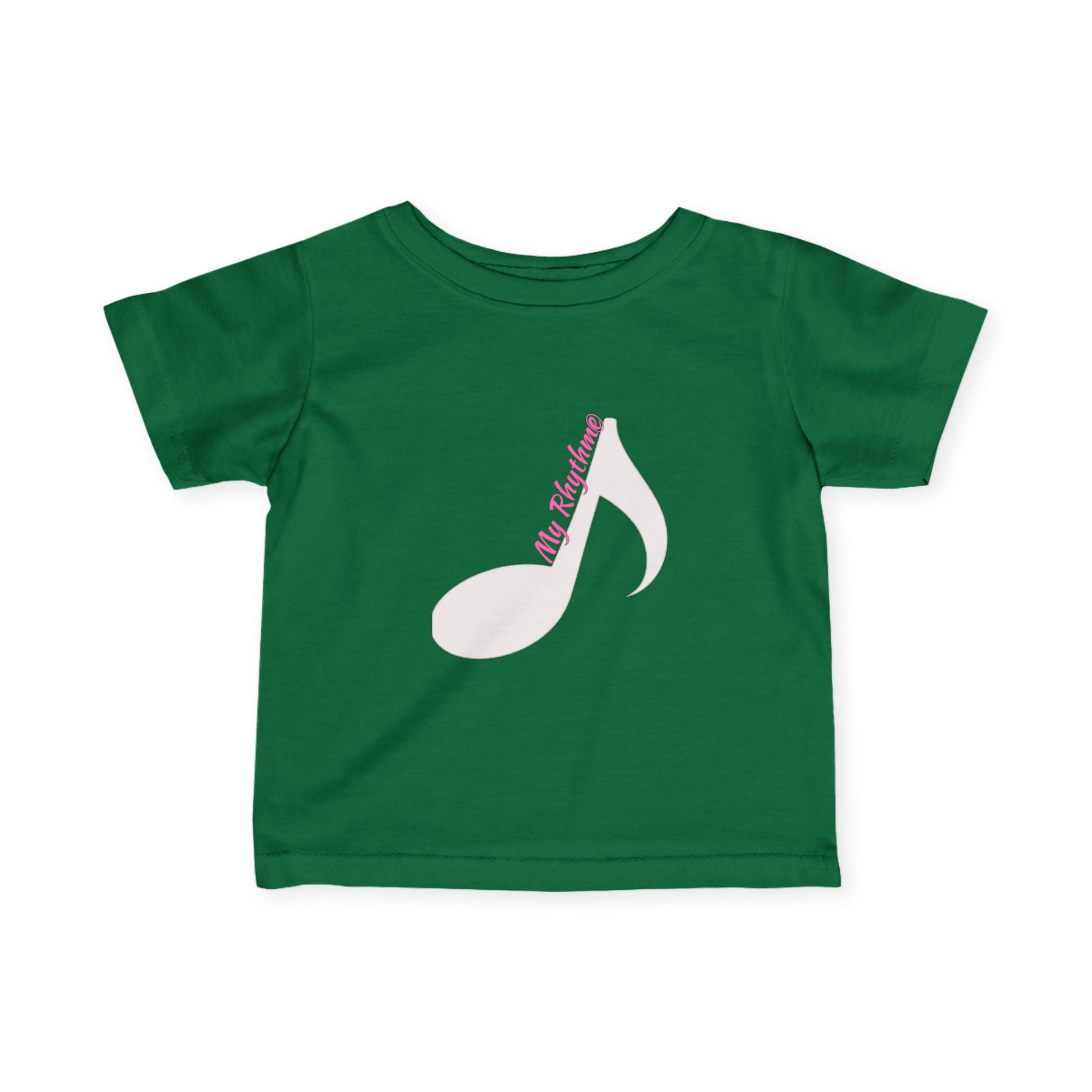 Infant Music Note Tee — "My Rhythme" Baby Shirt