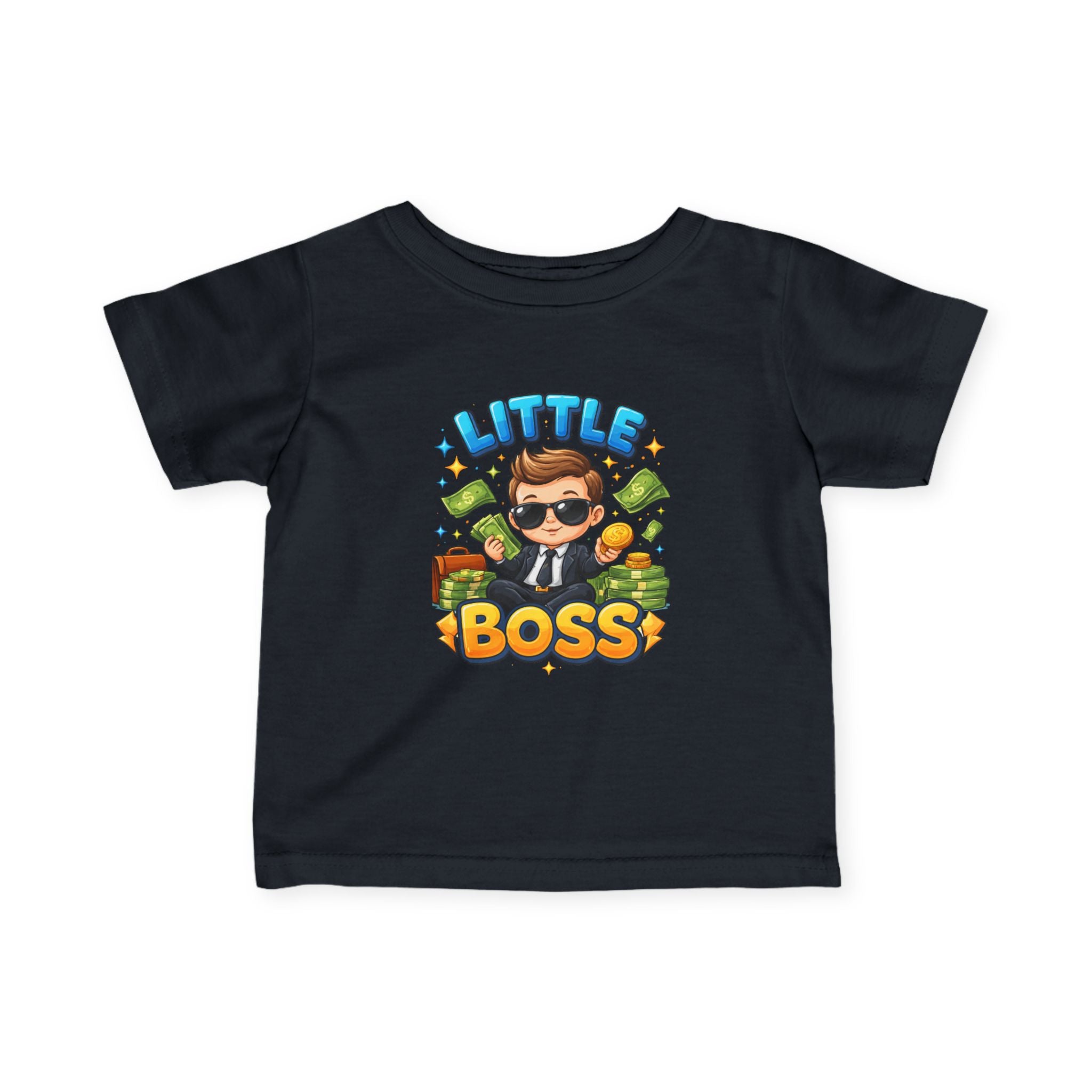 Little Boss Infant Tee – Cute Money Boss Baby Graphic Shirt