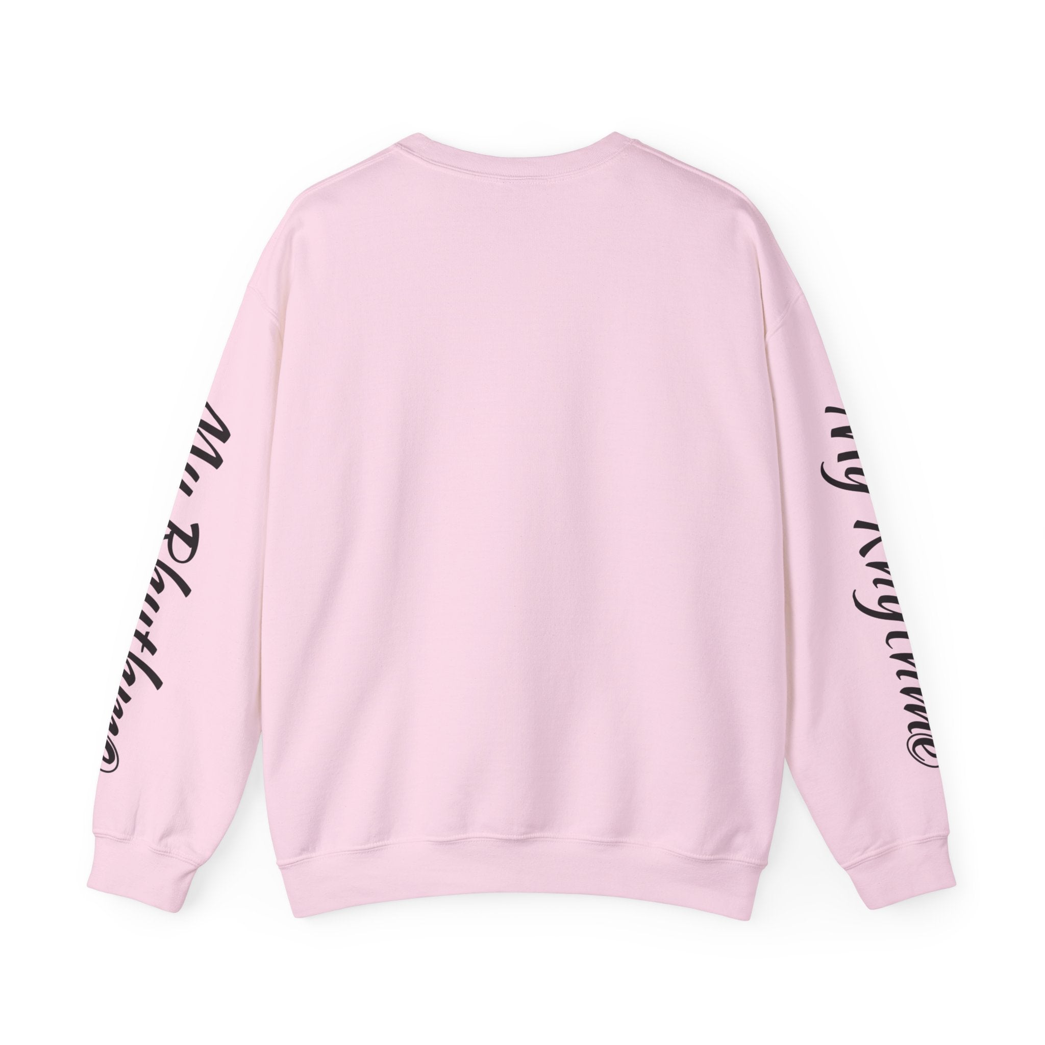 Music Note Crewneck Sweatshirt — "My Rhythme" Graphic for Musicians & Music Lovers