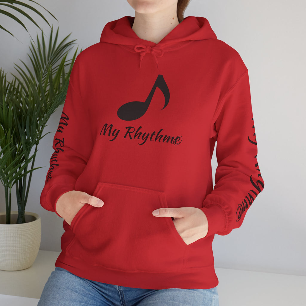 Rhythmic Note Hoodie — "My Rhythme" Music-Inspired Pullover