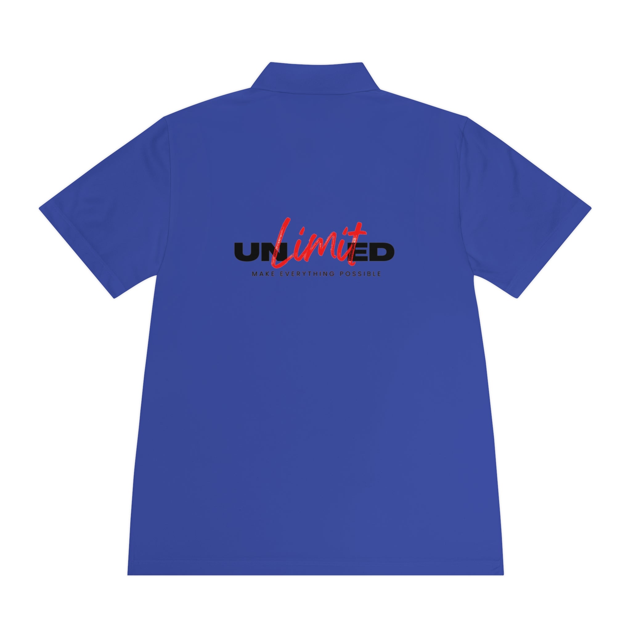 Unlimited Sport Polo — Men’s Performance Polo with 'Unlimited' Motivational Logo