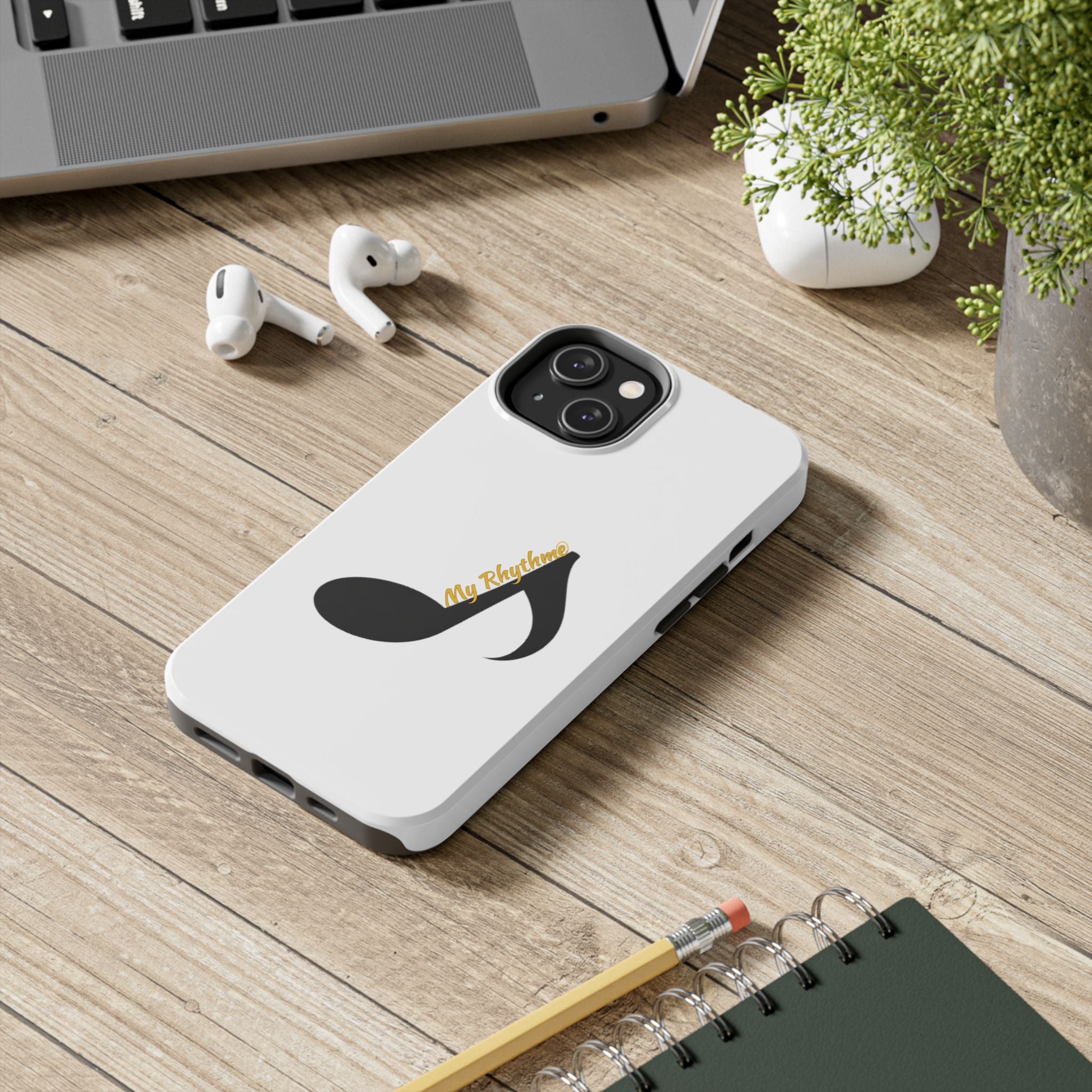 Tough Phone Case — Musical Note "My Rhythme" Design