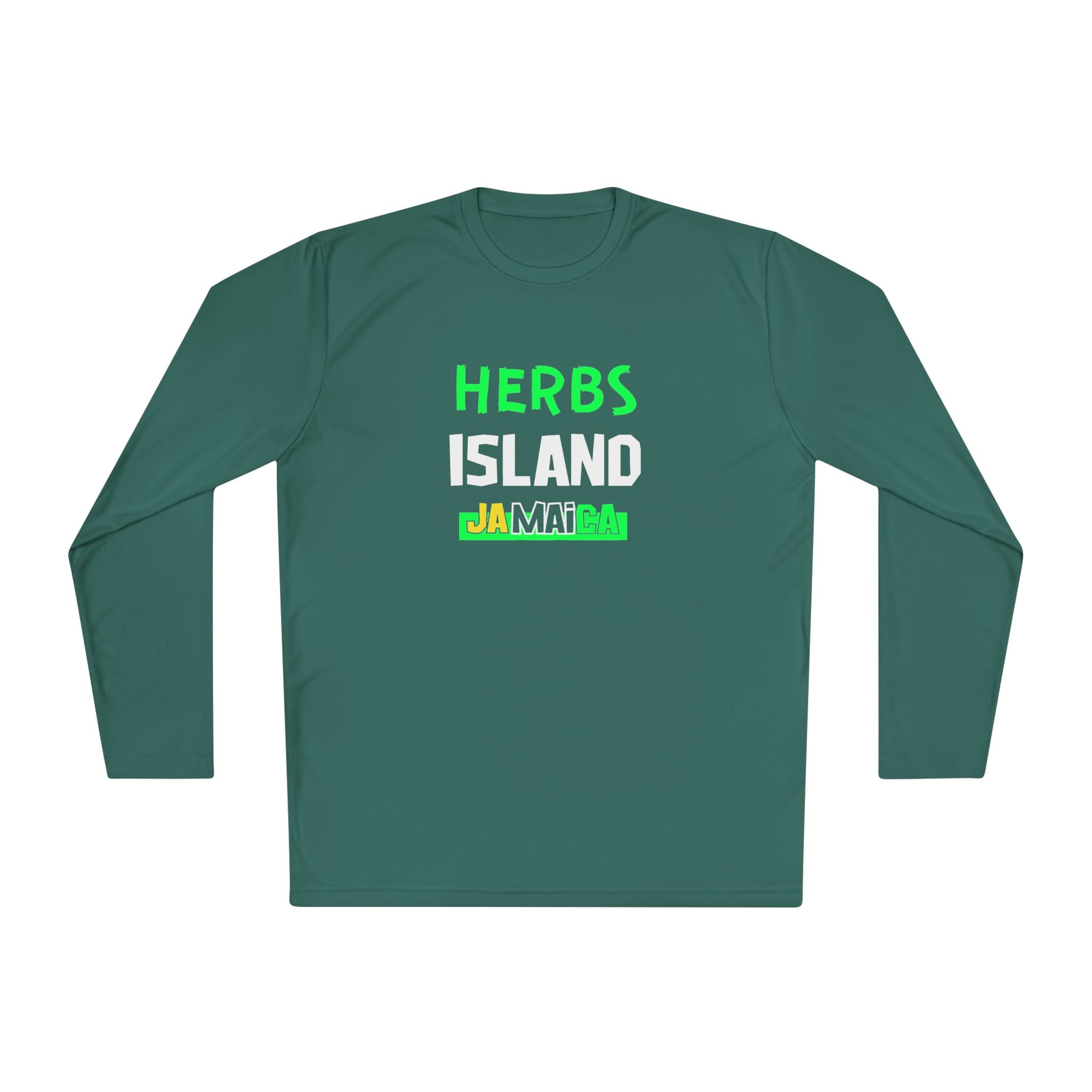 Herbs Island Jamaica Long Sleeve Tee — Caribbean Herb Vibes