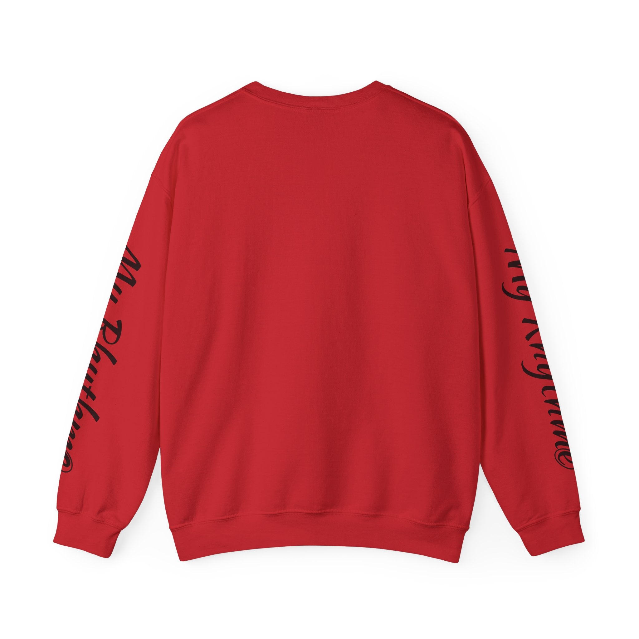 Music Note Crewneck Sweatshirt — "My Rhythme" Graphic for Musicians & Music Lovers