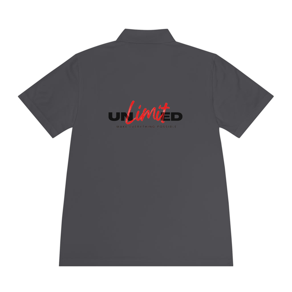 Unlimited Sport Polo — Men’s Performance Polo with 'Unlimited' Motivational Logo