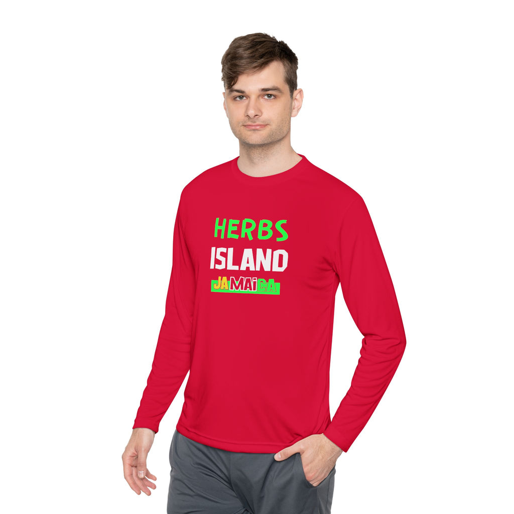 Herbs Island Jamaica Long Sleeve Tee — Caribbean Herb Vibes