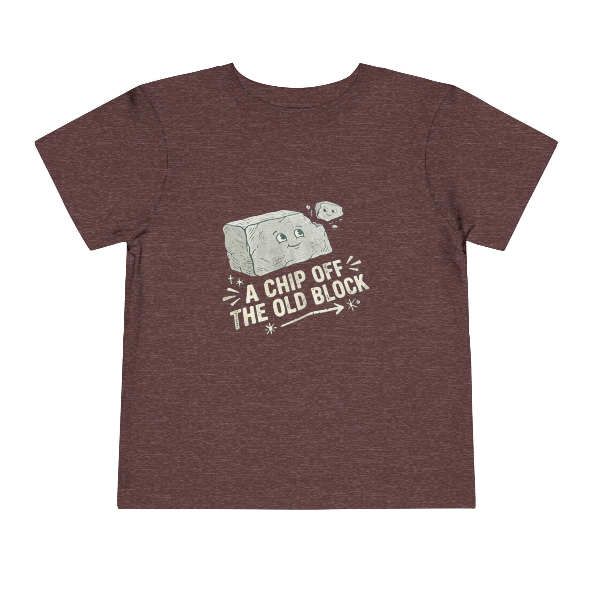 Toddler Tee — "A Chip Off the Old Block" Cute Baby Rock Graphic Shirt
