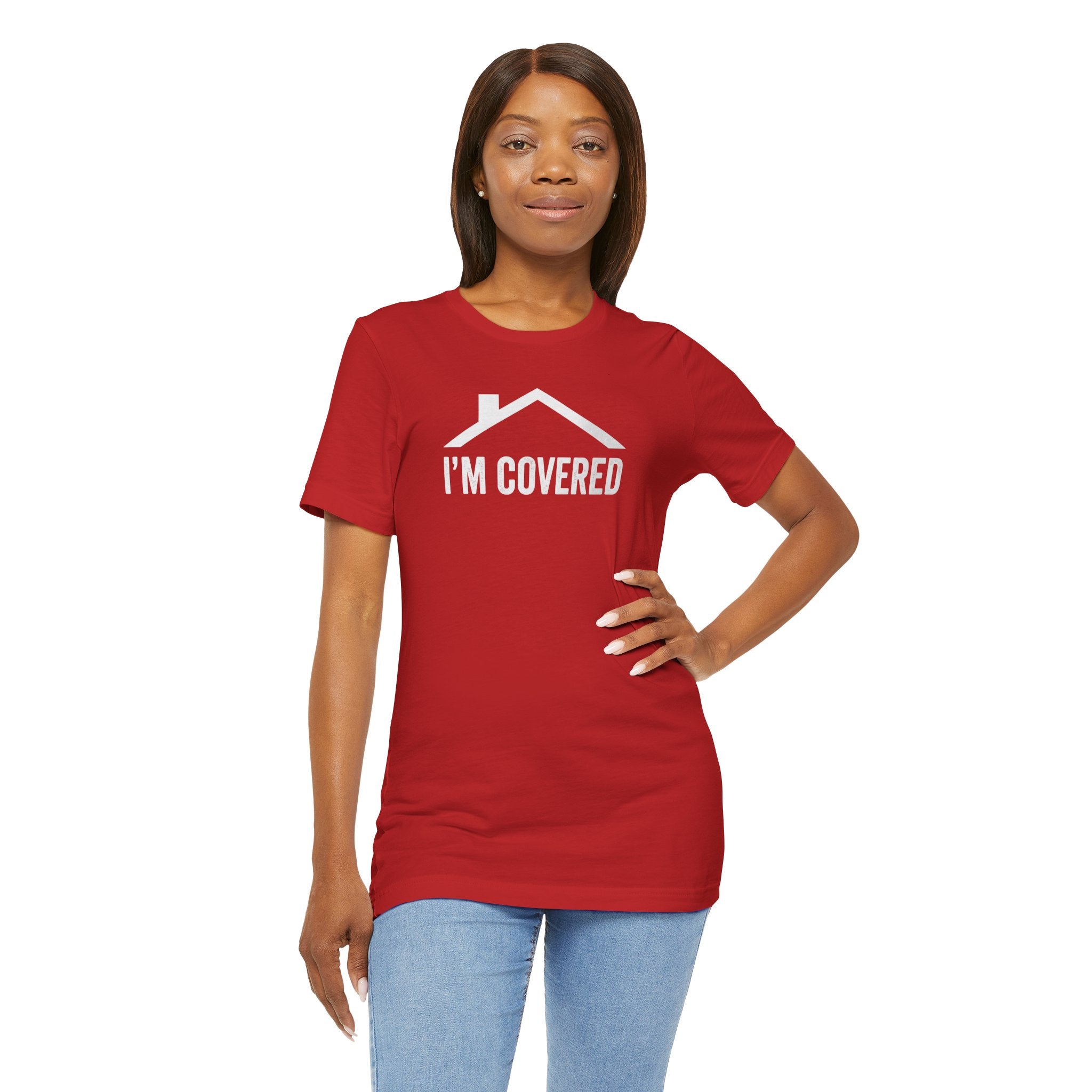I'm Covered Tee — 'I'm Covered' Front & '...And He Has My Back' Back Christian Faith Shirt