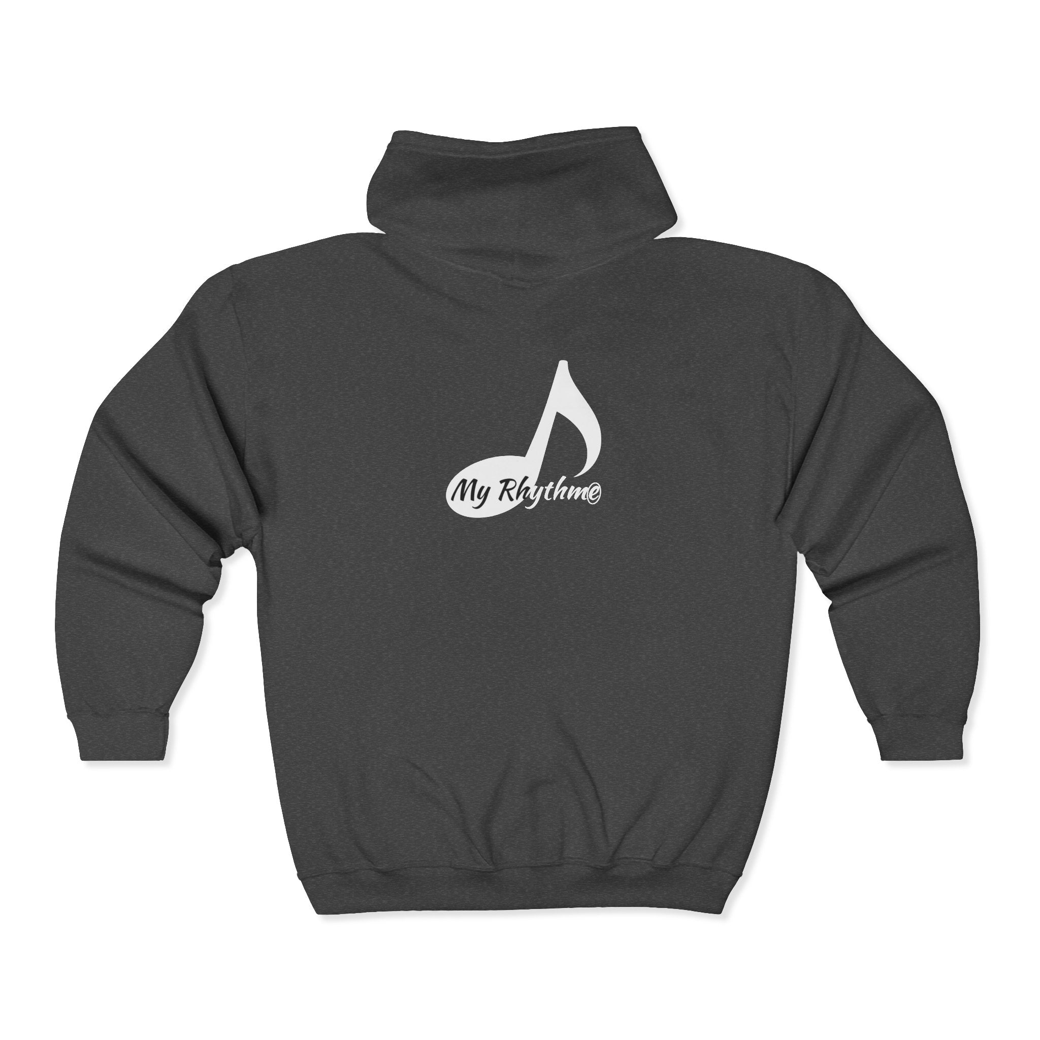My Rhythme Zip Hoodie — Full‑Zip Music Note Hooded Sweatshirt