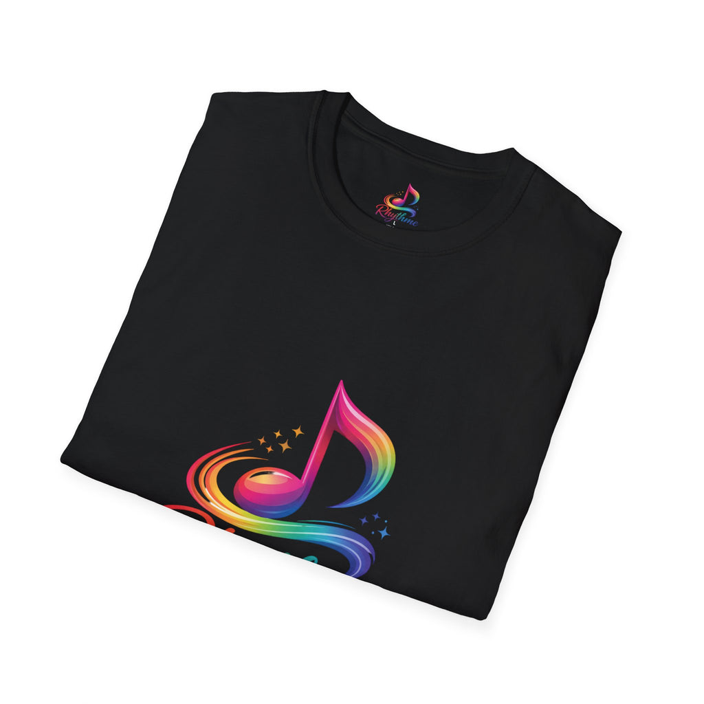 Rhythme Rainbow Music Note T-Shirt
