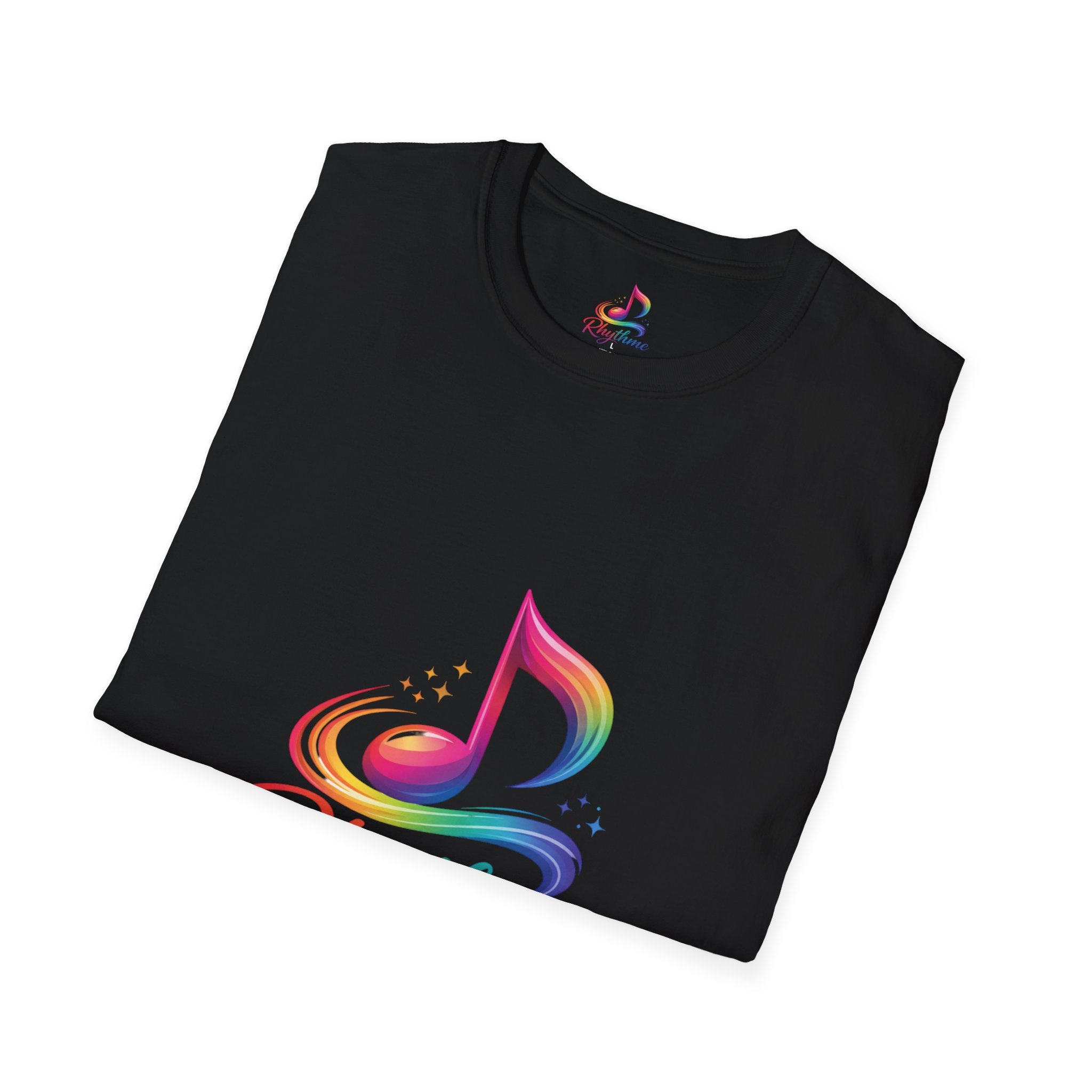 Rhythme Rainbow Music Note T-Shirt