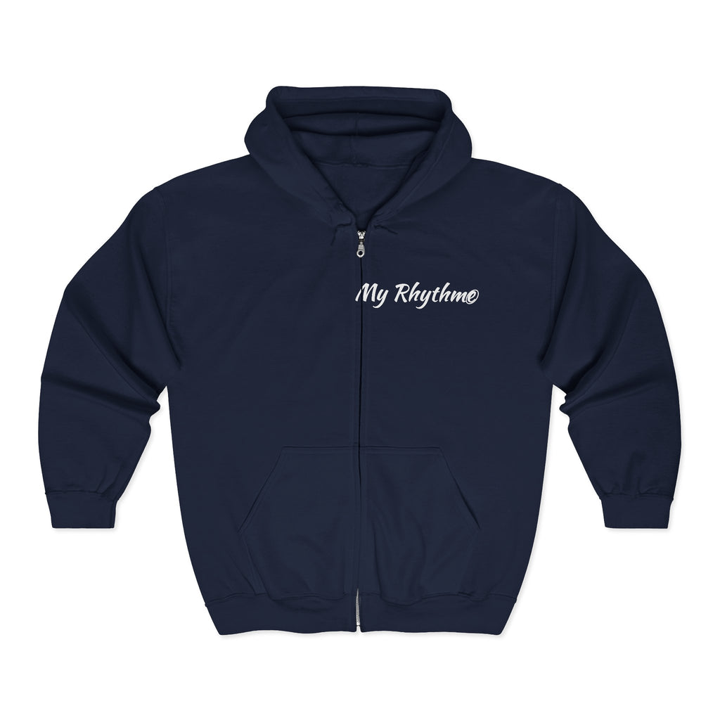 My Rhythme Zip Hoodie — Full‑Zip Music Note Hooded Sweatshirt