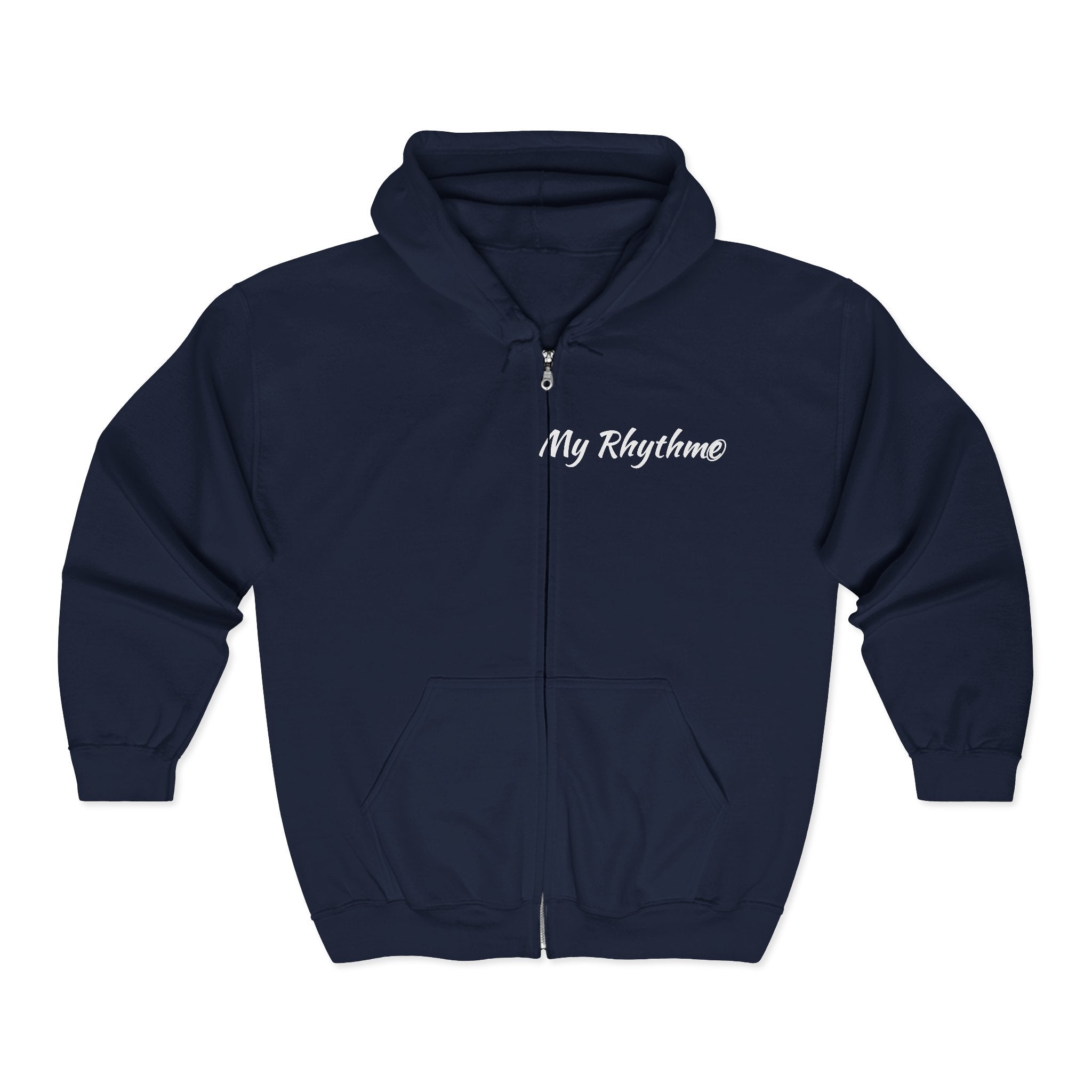 My Rhythme Zip Hoodie — Full‑Zip Music Note Hooded Sweatshirt