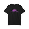 Stay Humble Graphic T-Shirt — Retro Pink & Black Text Tee