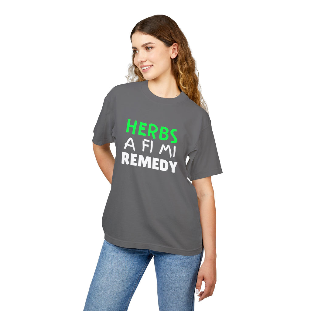 Herbs A Fi Mi Remedy T‑Shirt — Jamaican Patois Herbal Healing Tee