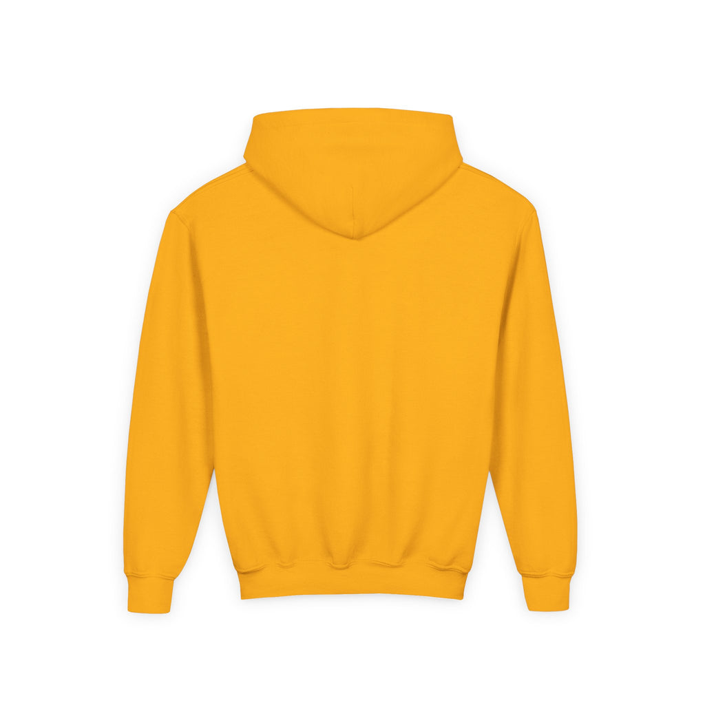 Minimalist Sunrise Stripe Youth Hoodie — Colorful Abstract Graphic Kids Sweatshirt