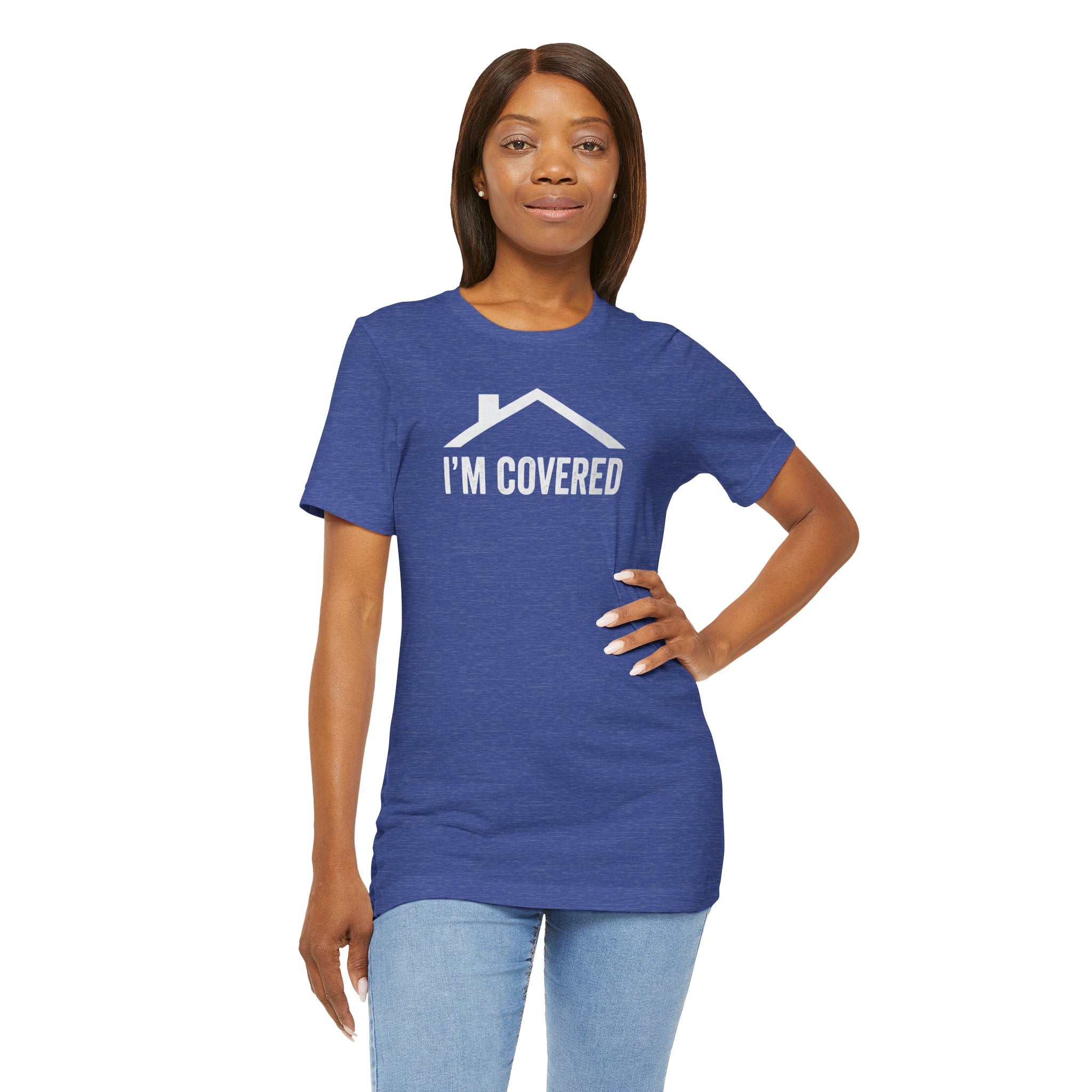 I'm Covered Tee — 'I'm Covered' Front & '...And He Has My Back' Back Christian Faith Shirt