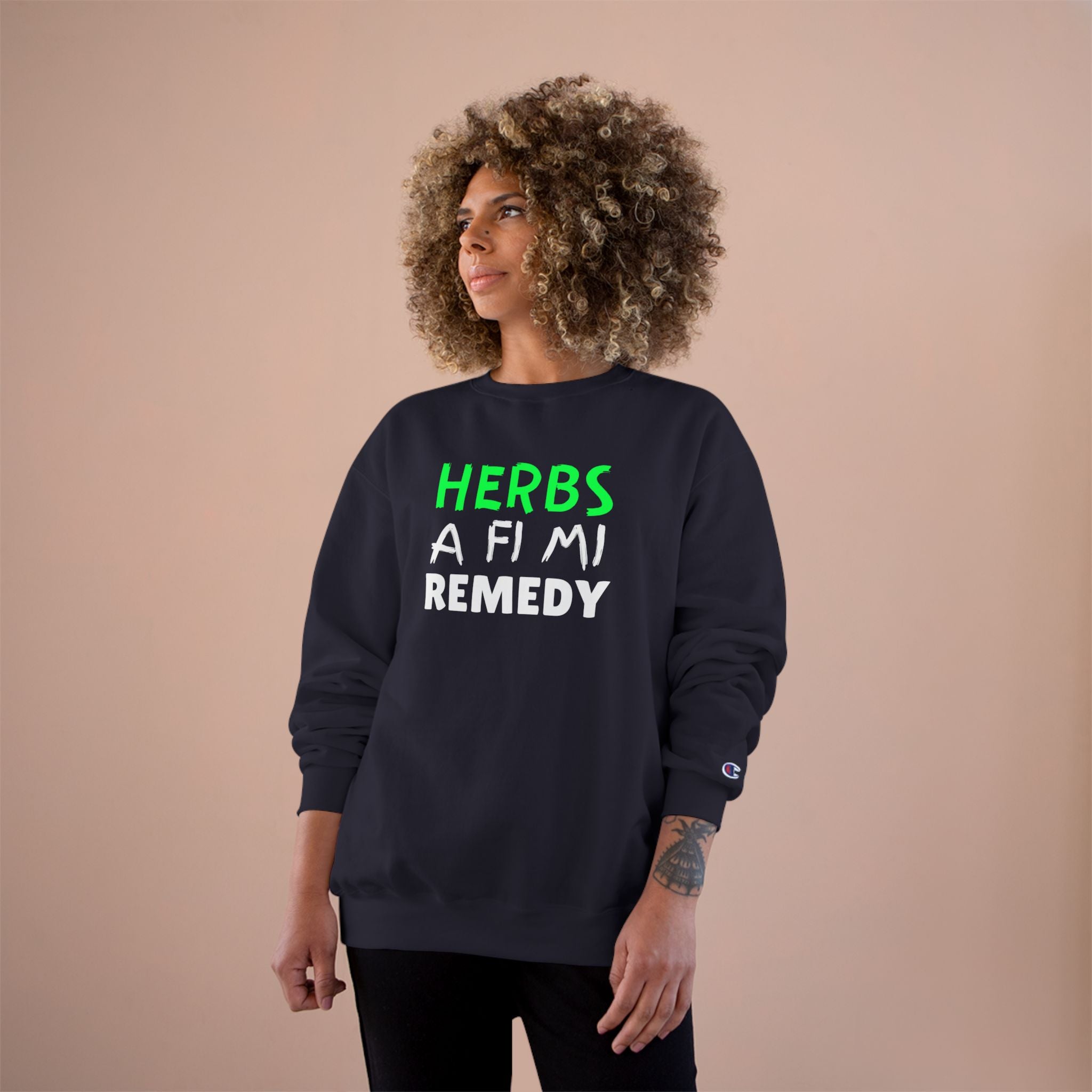Herbs A Fi Mi Remedy Sweatshirt – Herbal Remedy Funny Graphic Crewneck