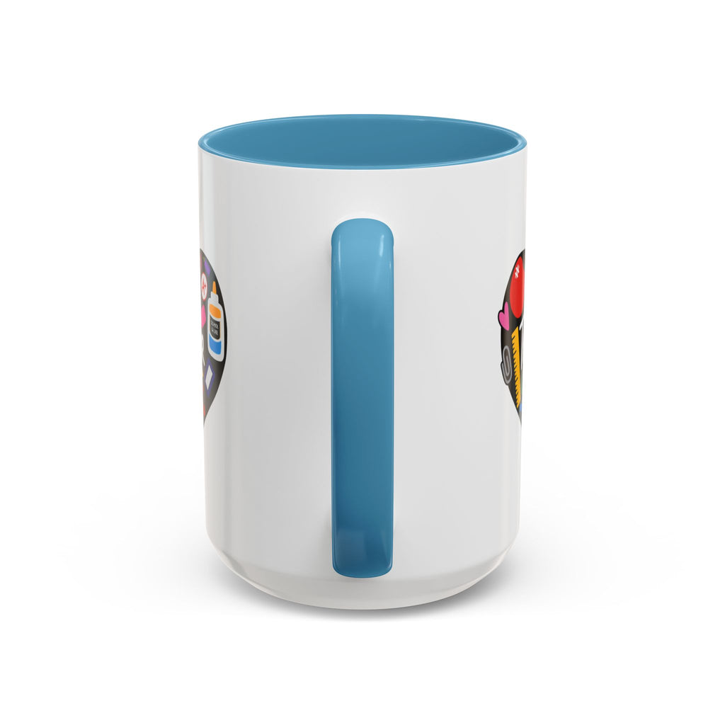 Teacher Heart Accent Coffee Mug — Teacher Appreciation Gift (11/15oz)