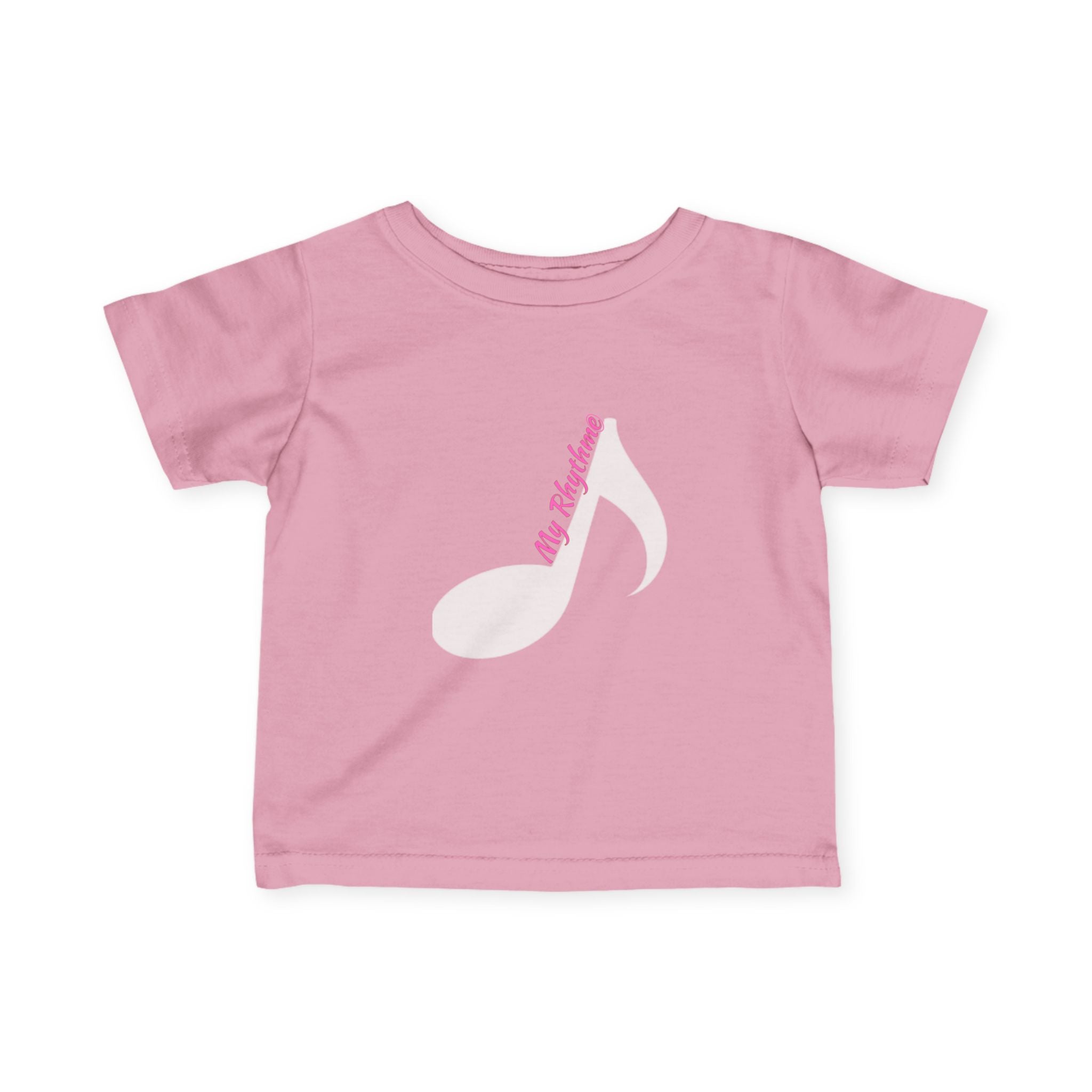 Infant Music Note Tee — "My Rhythme" Baby Shirt
