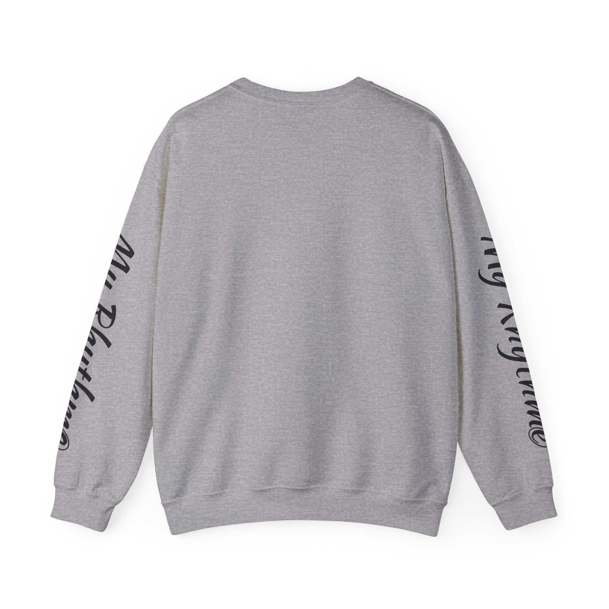 Music Note Crewneck Sweatshirt — "My Rhythme" Graphic for Musicians & Music Lovers