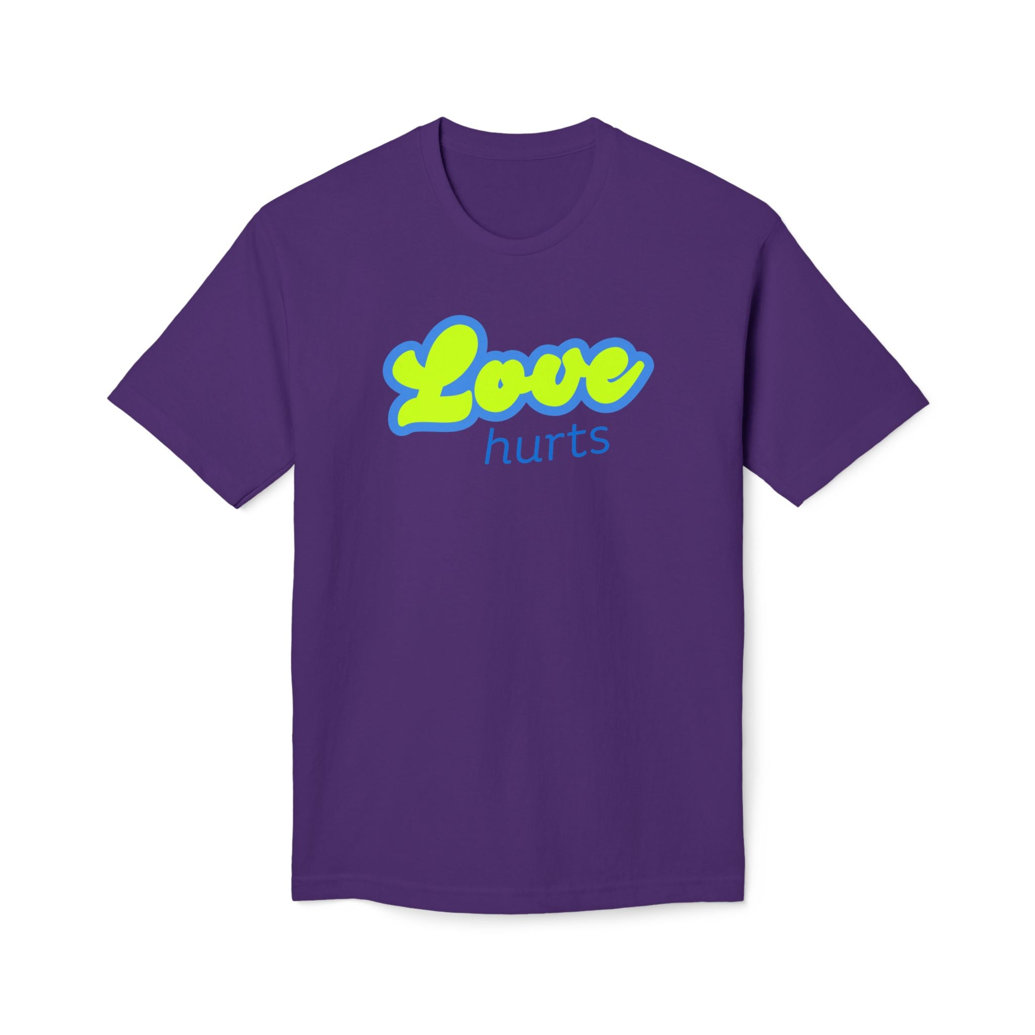 Love Hurts T‑Shirt — "Love hurts" Script Tee with Back "...but hate kills"