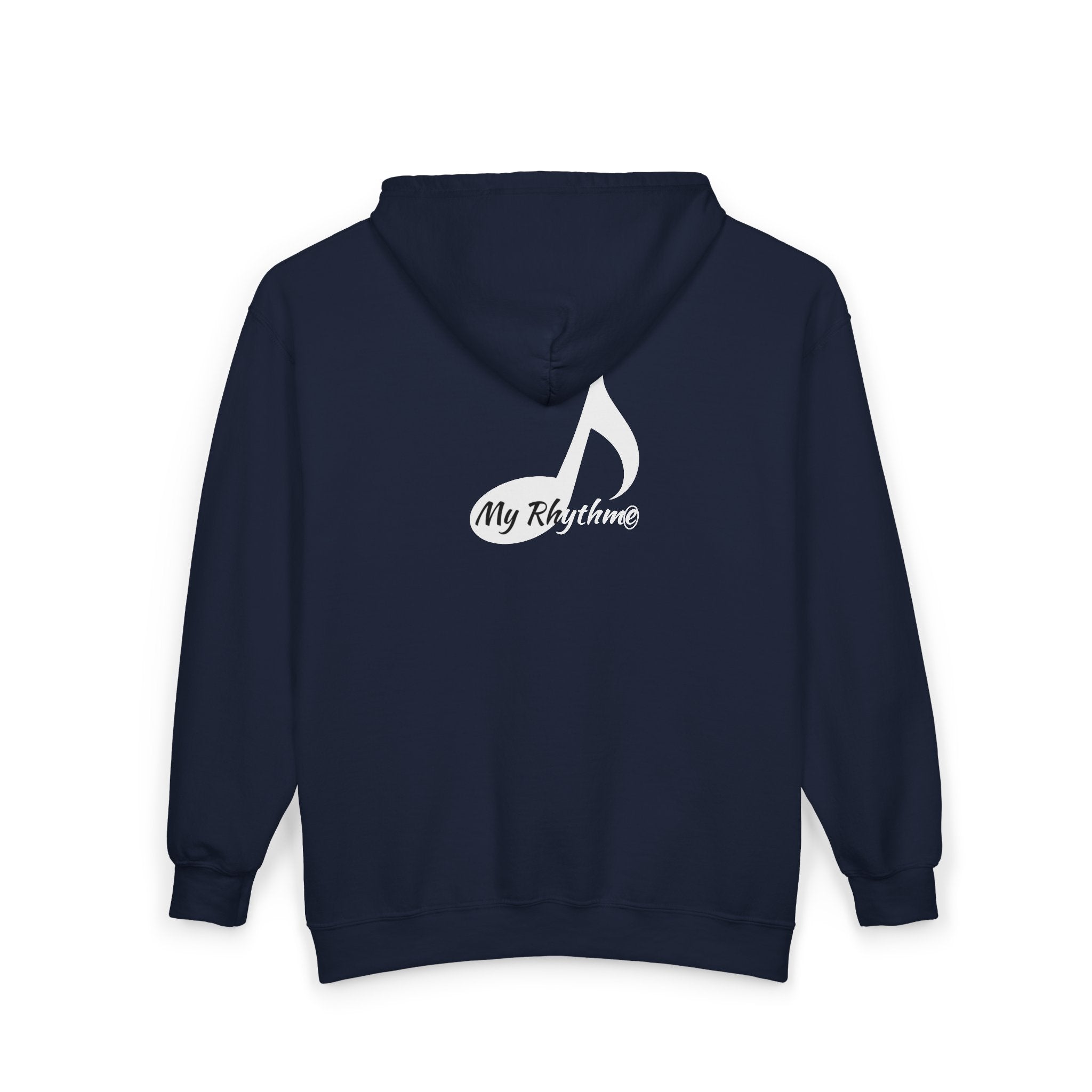 My Rhythme Zip Hoodie — Full‑Zip Music Note Hooded Sweatshirt