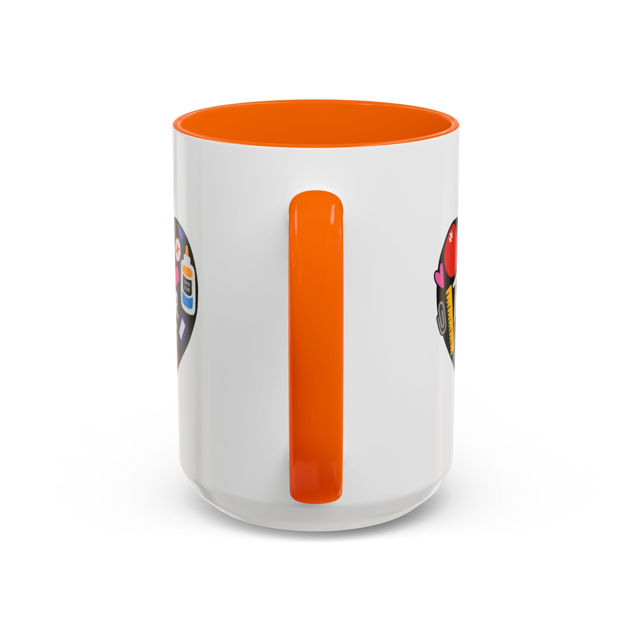 Teacher Heart Accent Coffee Mug — Teacher Appreciation Gift (11/15oz)