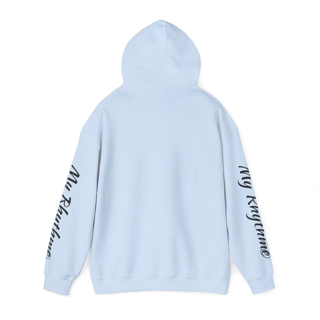 Rhythmic Note Hoodie — "My Rhythme" Music-Inspired Pullover