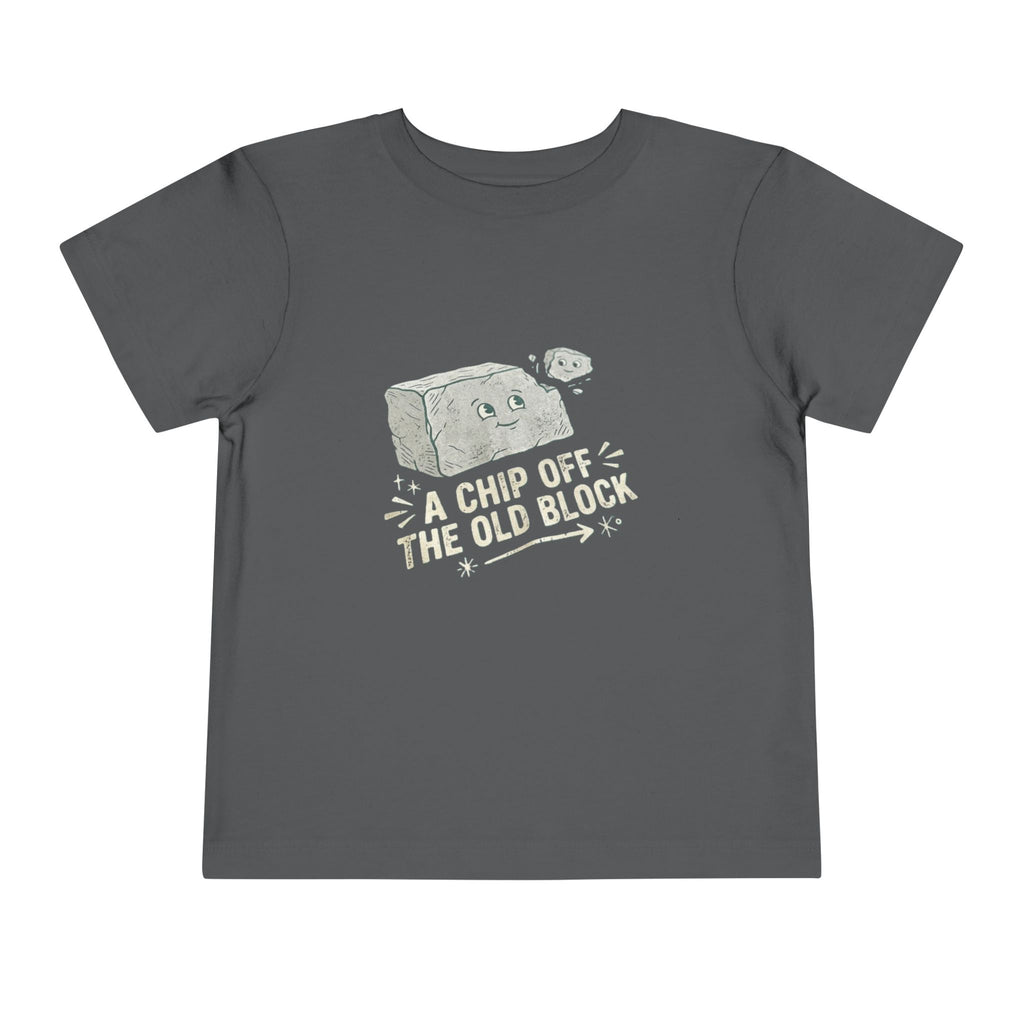 Toddler Tee — "A Chip Off the Old Block" Cute Baby Rock Graphic Shirt