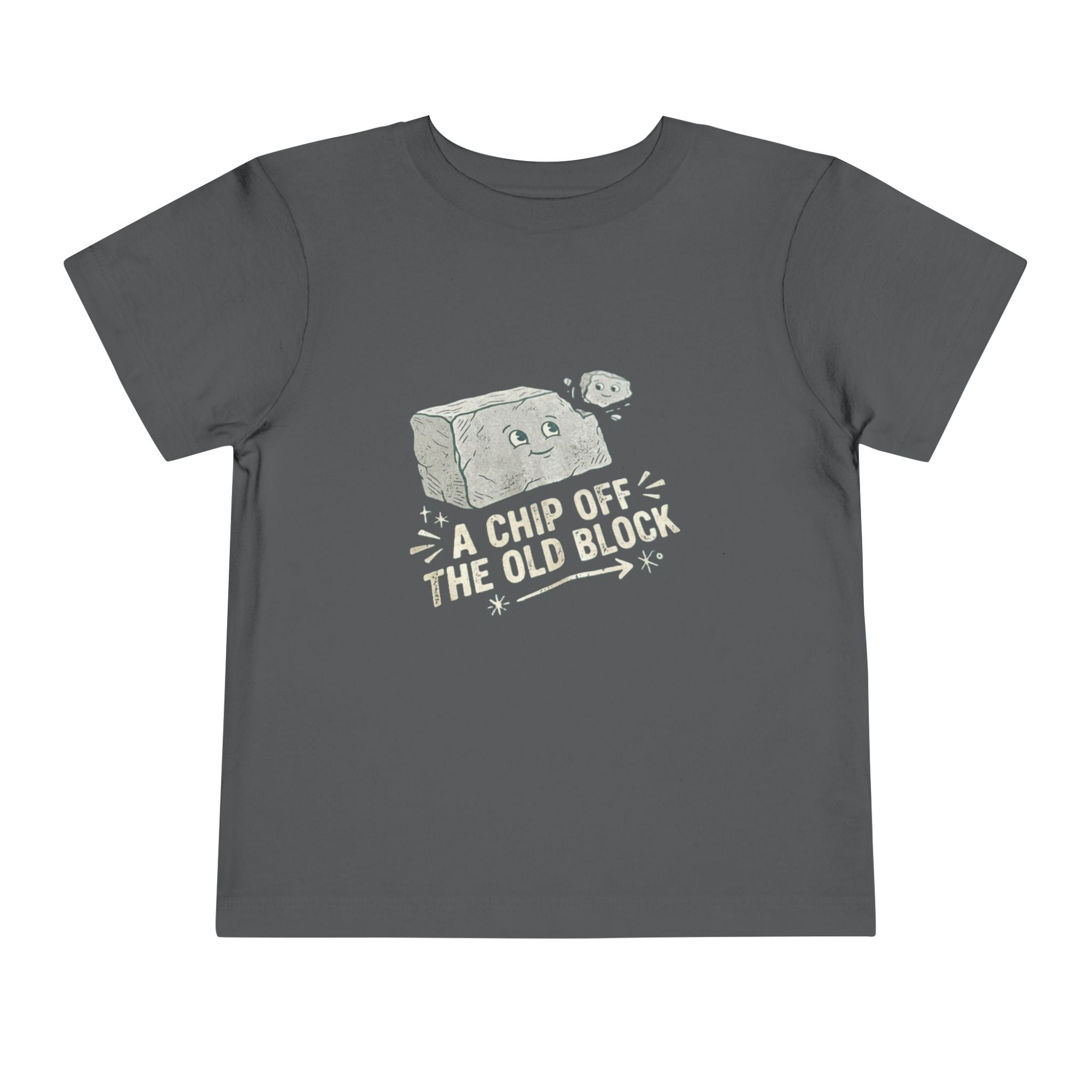 Toddler Tee — "A Chip Off the Old Block" Cute Baby Rock Graphic Shirt
