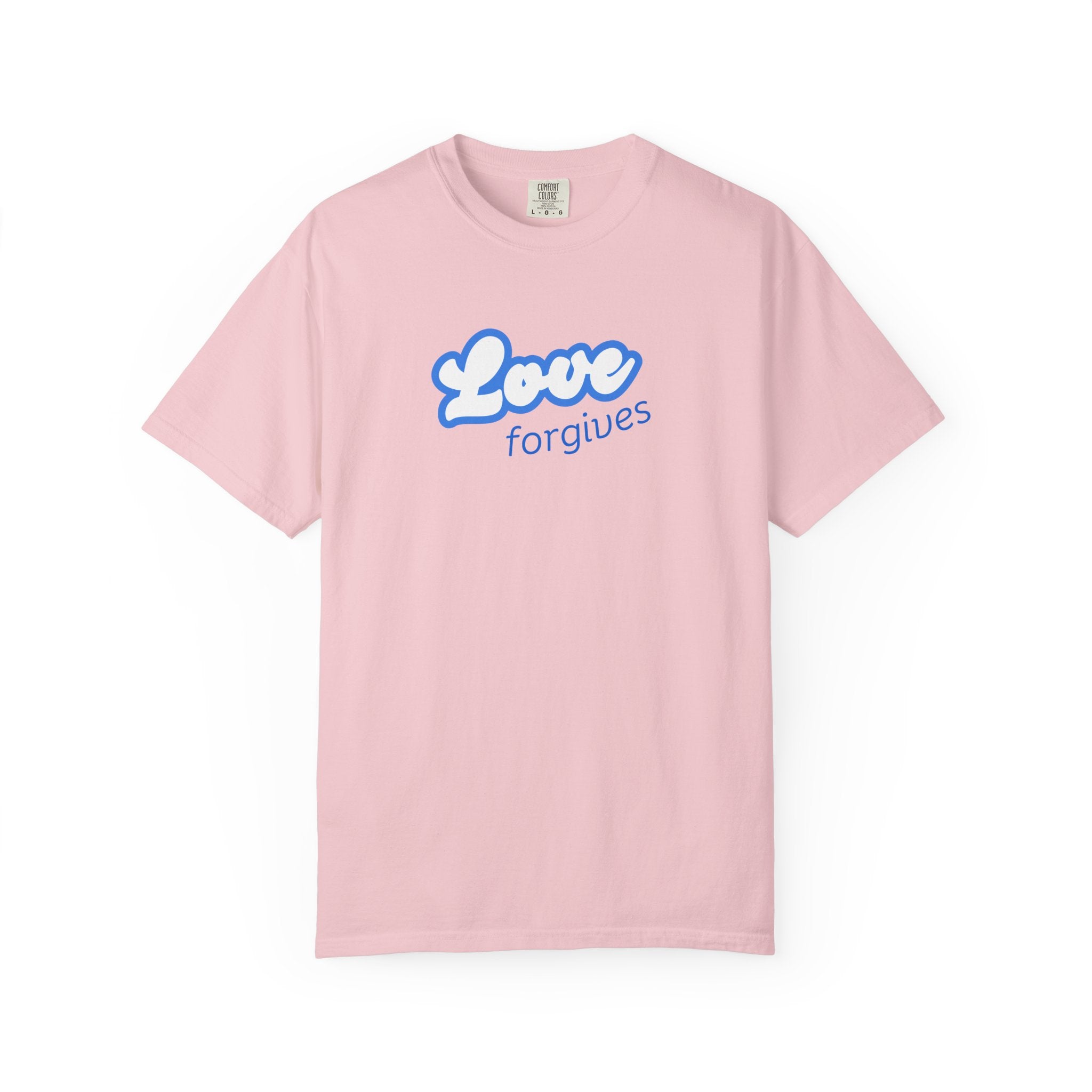 Love Forgives T-Shirt — Retro Script Graphic Tee