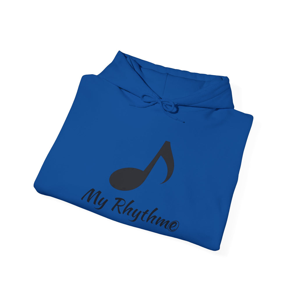 Rhythmic Note Hoodie — "My Rhythme" Music-Inspired Pullover