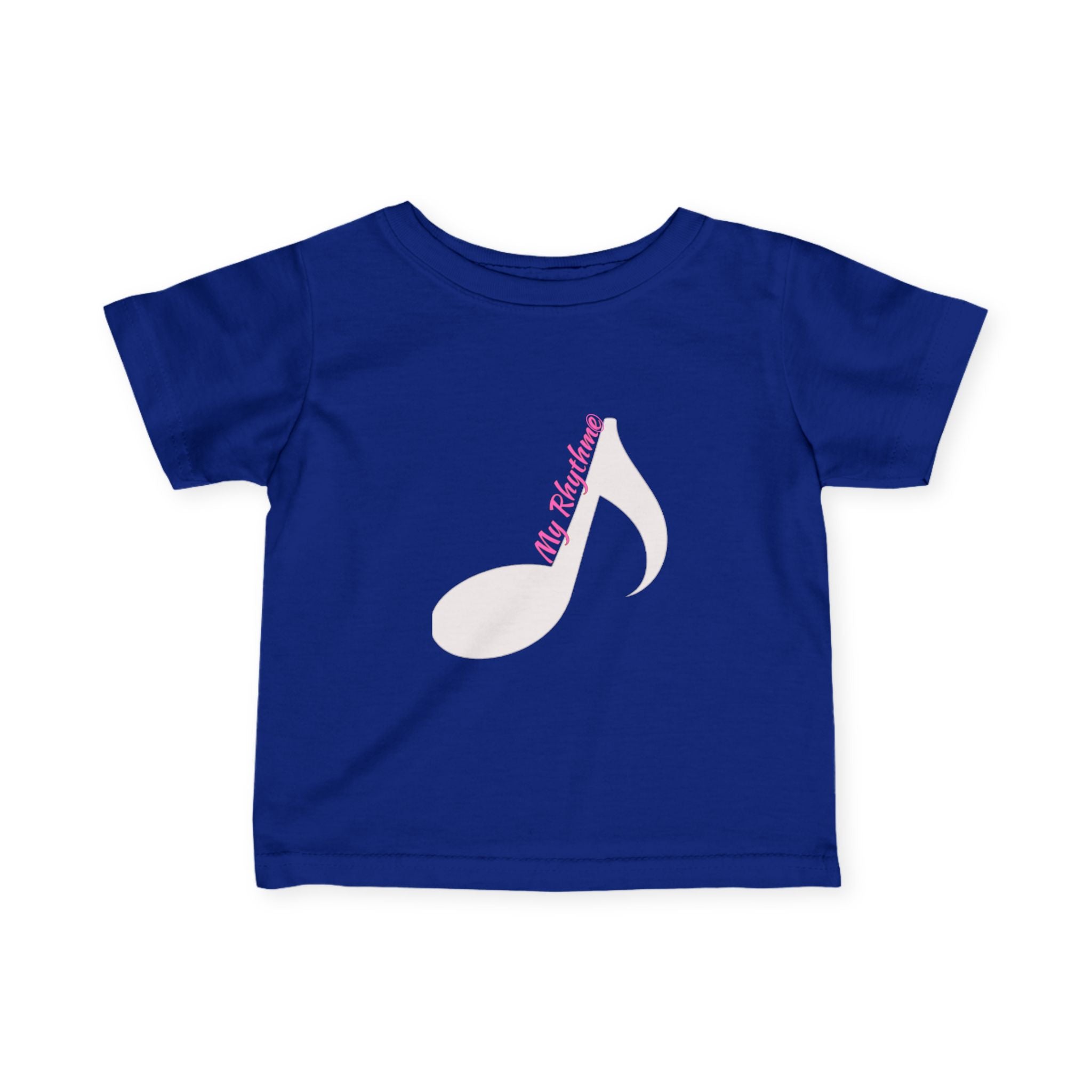 Infant Music Note Tee — "My Rhythme" Baby Shirt