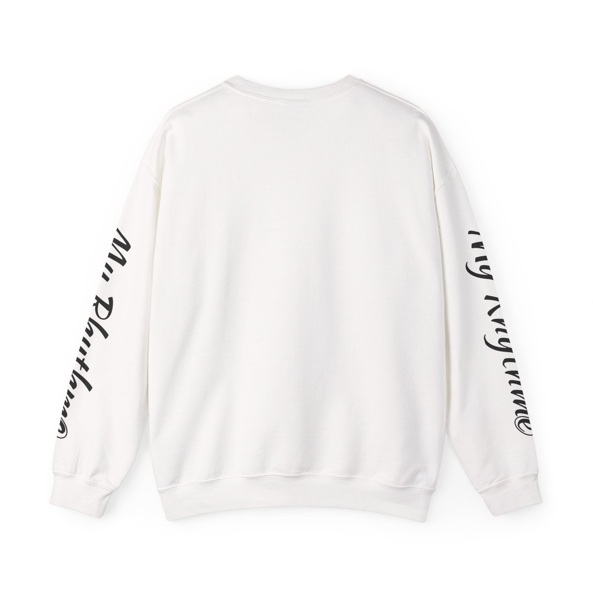 Music Note Crewneck Sweatshirt — "My Rhythme" Graphic for Musicians & Music Lovers