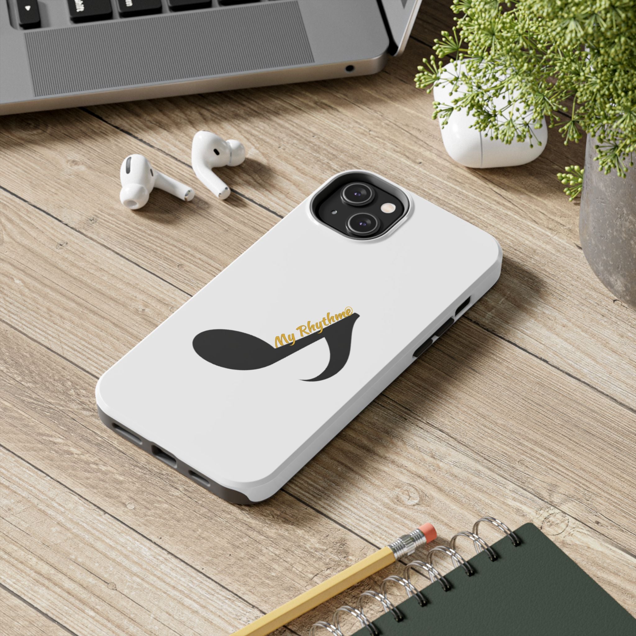 Tough Phone Case — Musical Note "My Rhythme" Design