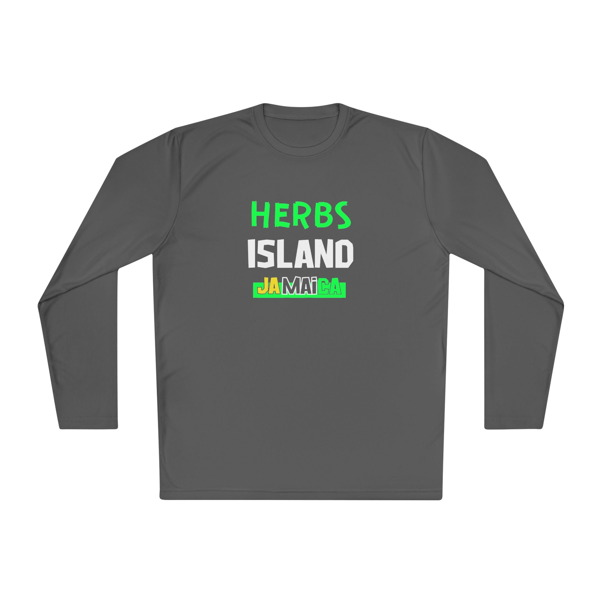 Herbs Island Jamaica Long Sleeve Tee — Caribbean Herb Vibes