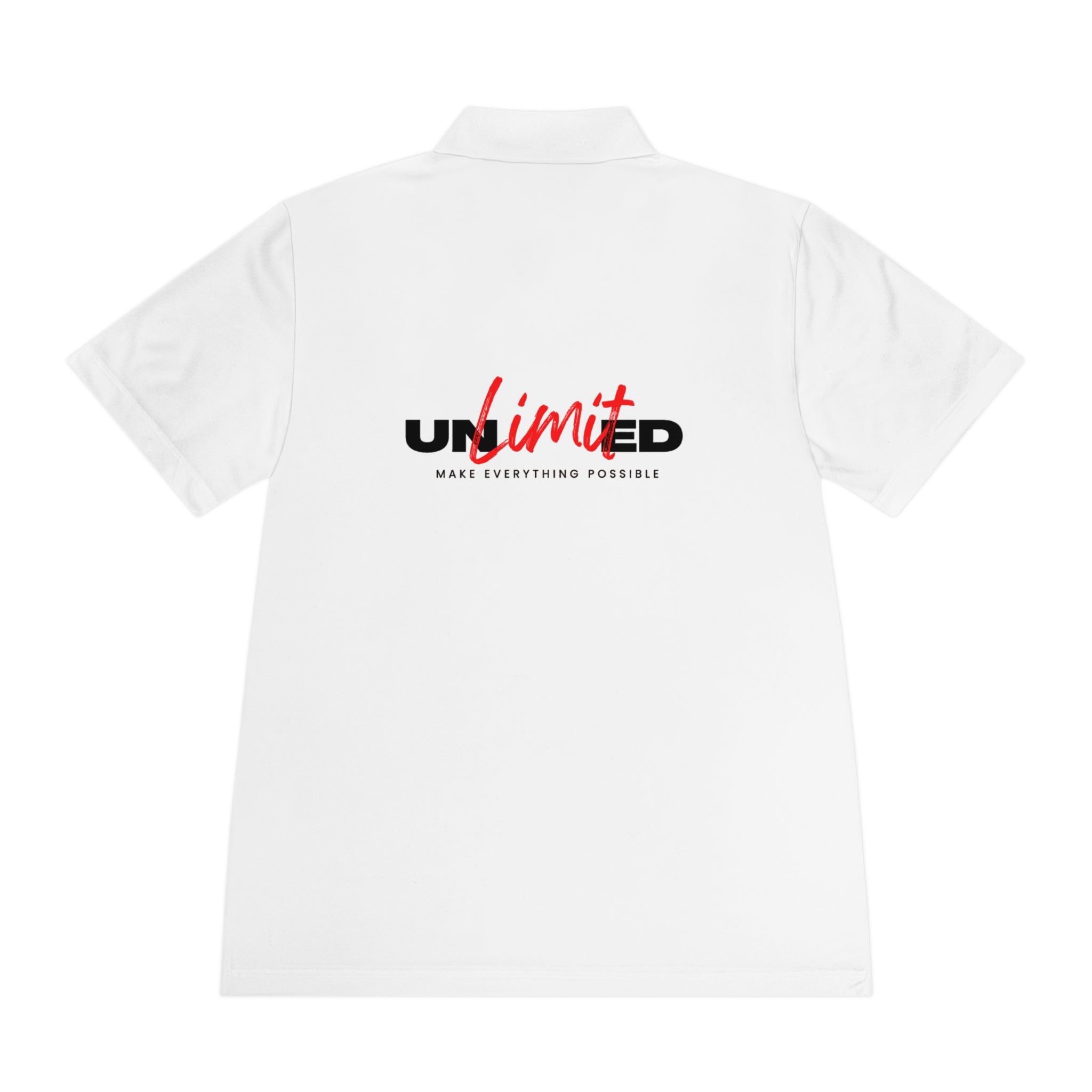 Unlimited Sport Polo — Men’s Performance Polo with 'Unlimited' Motivational Logo