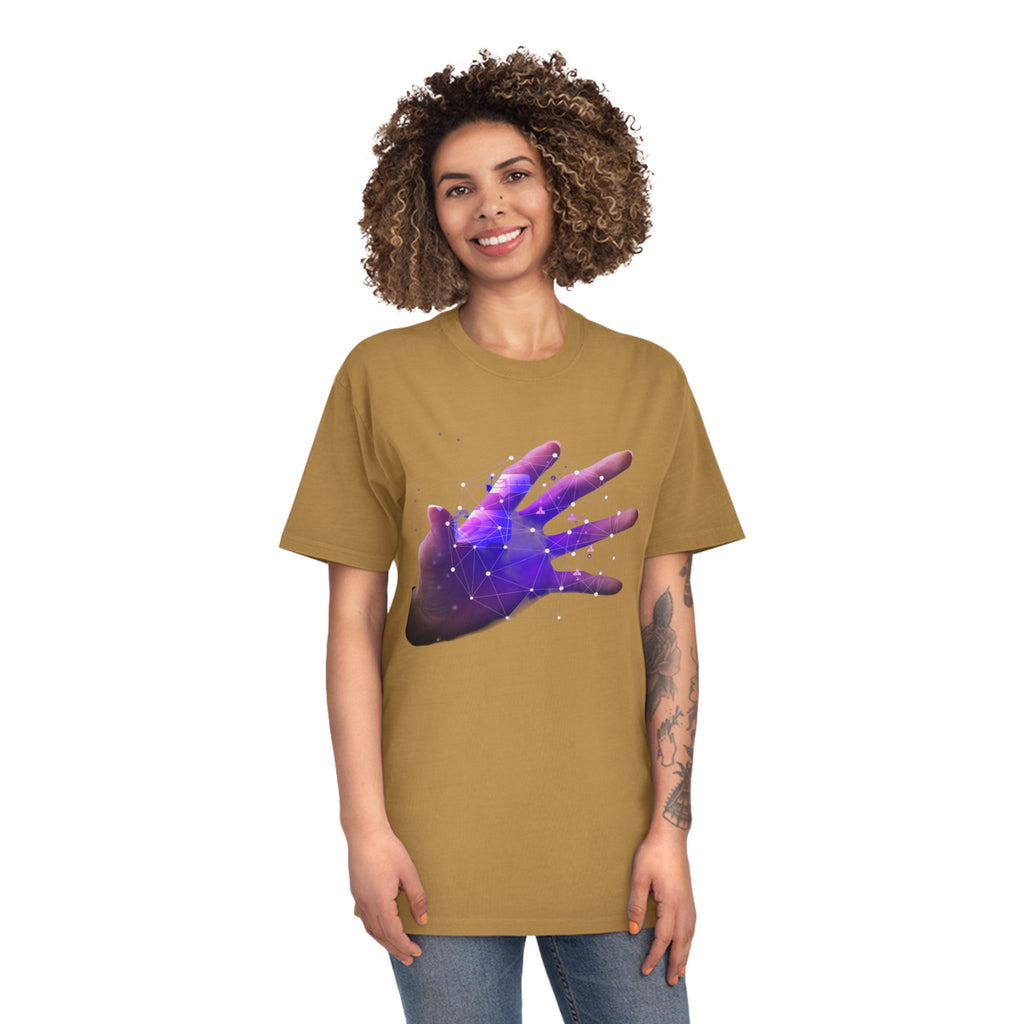 Galaxy Hand Tee — Cosmic Space Hand Graphic T-Shirt