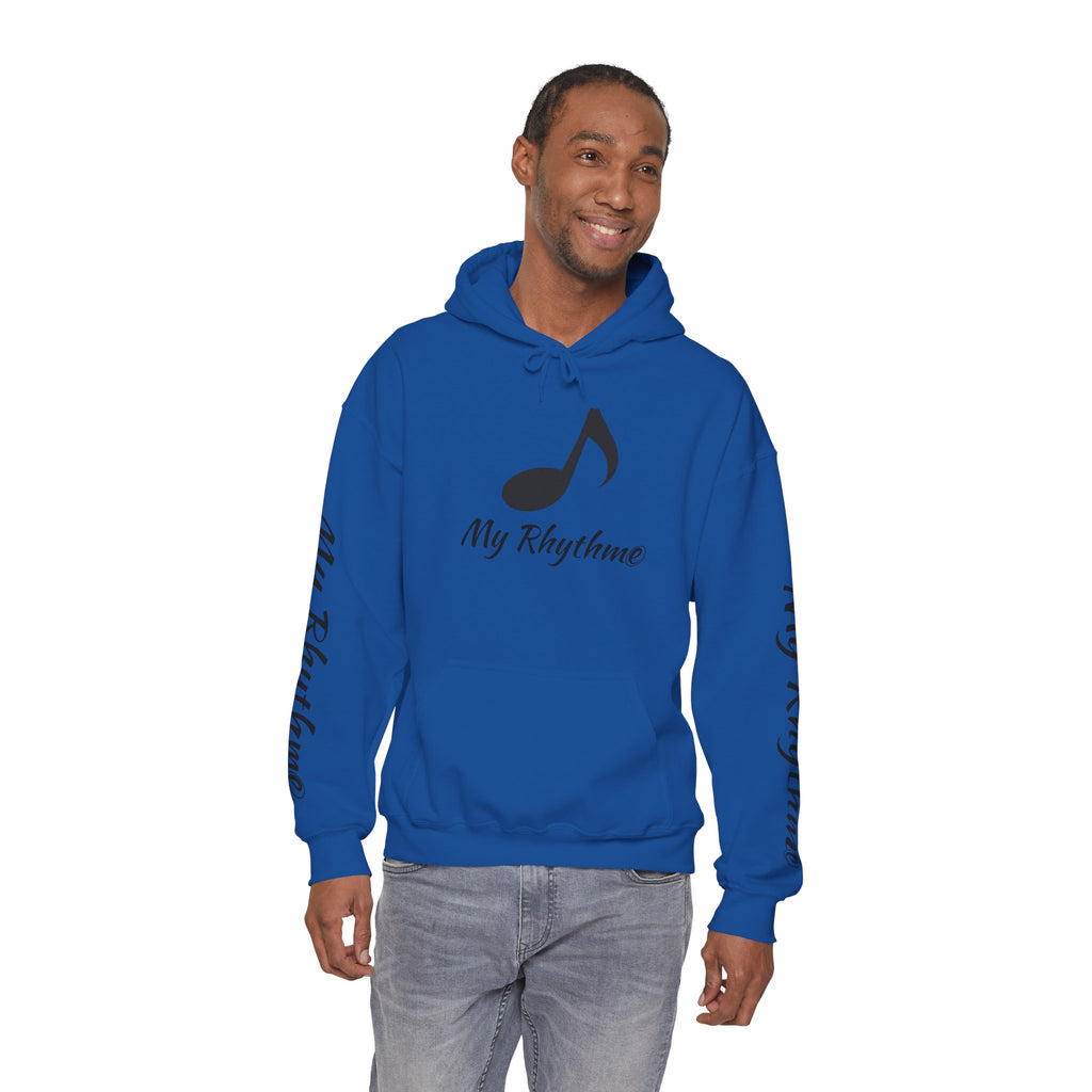 Rhythmic Note Hoodie — "My Rhythme" Music-Inspired Pullover